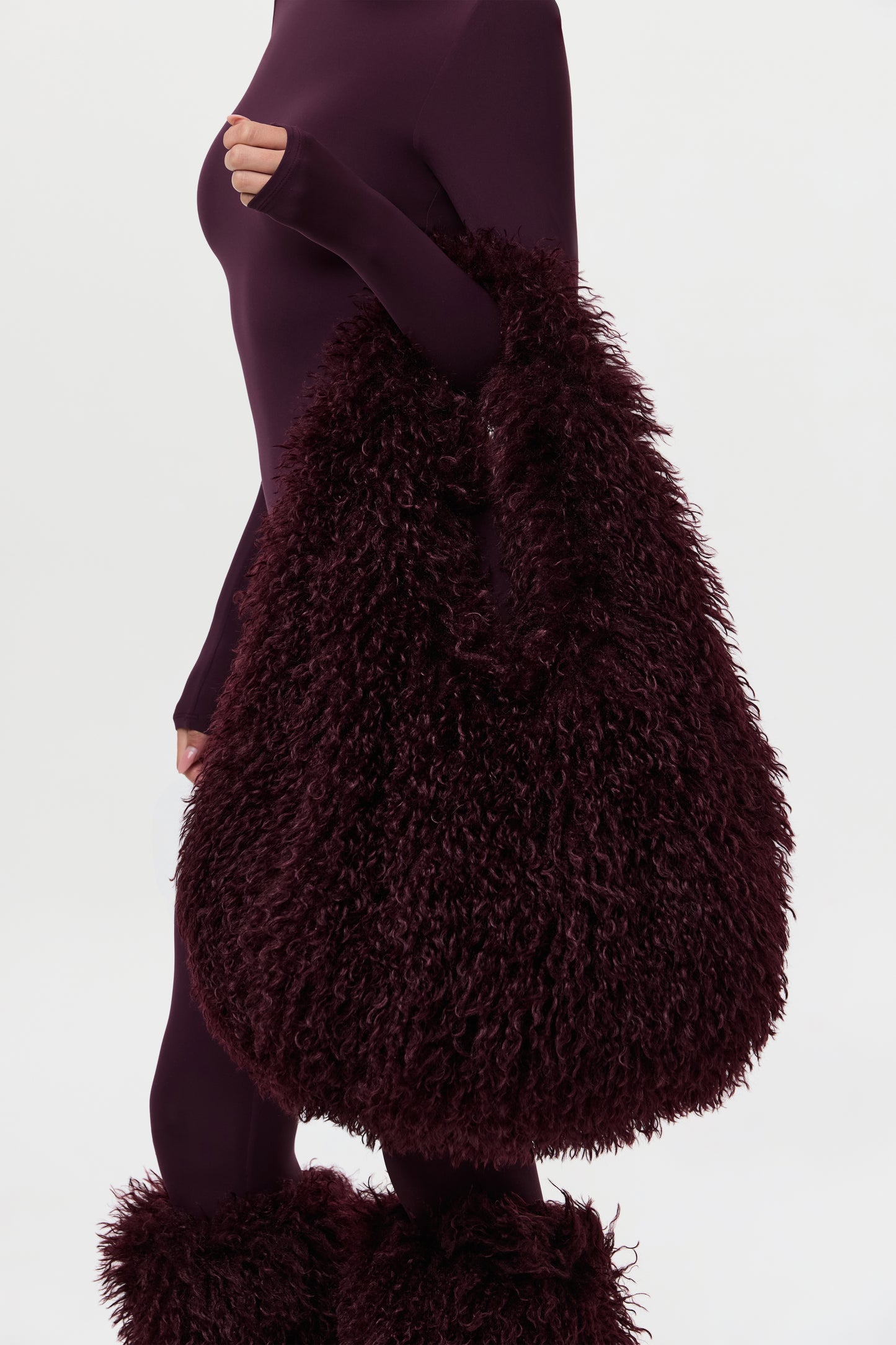 Faux Fur Plush Shoulder Bag