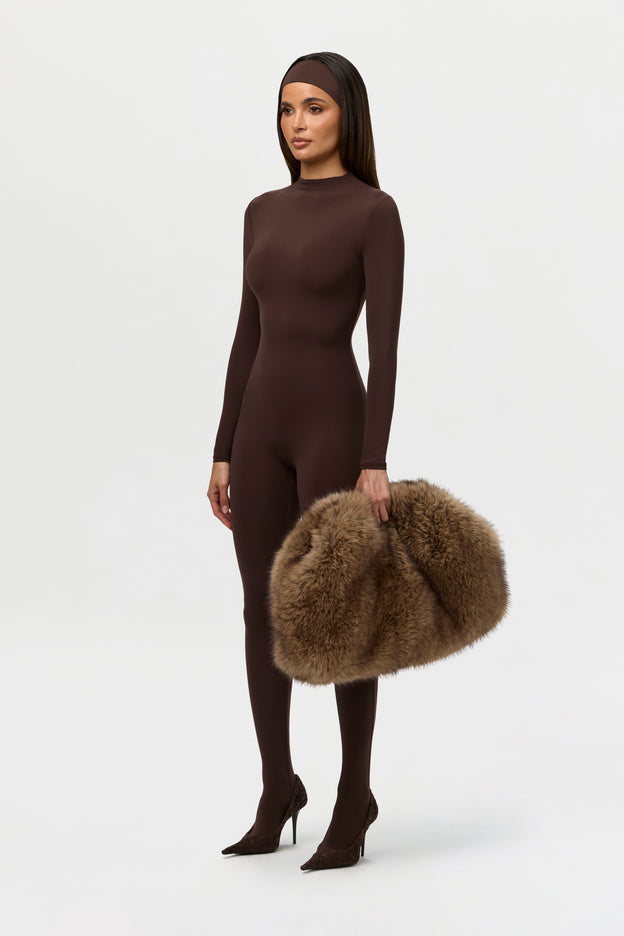 Faux Fur Oversized Clutch