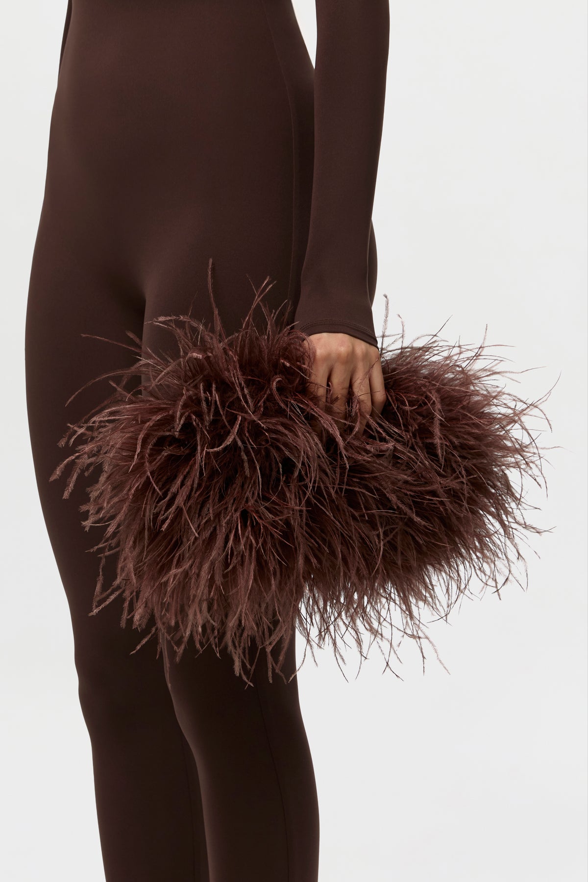 Feather Statement Clutch