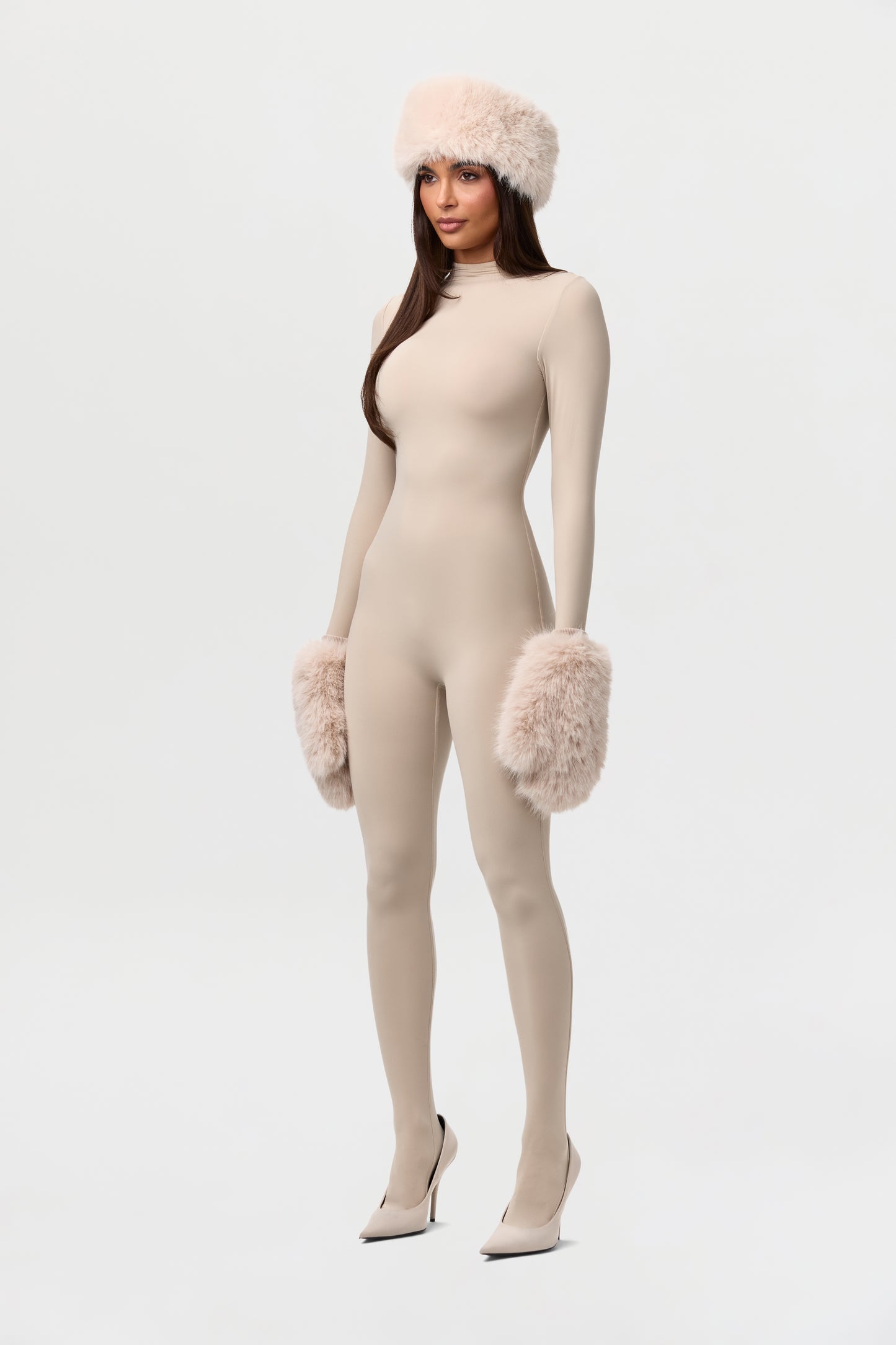 Faux Fur Mittens