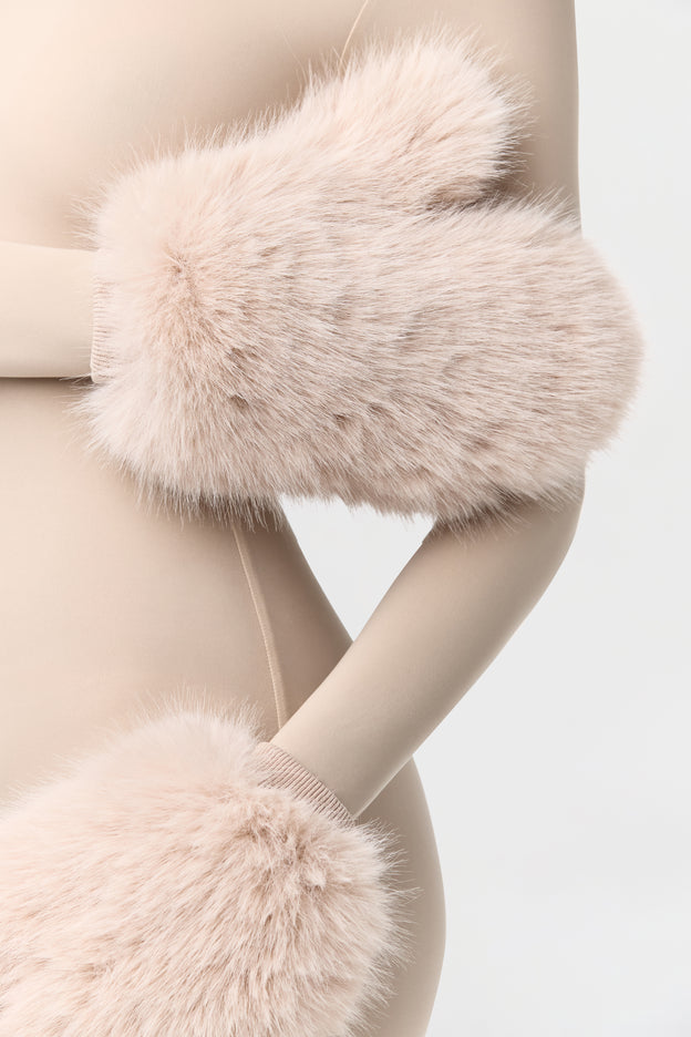 Faux Fur Mittens