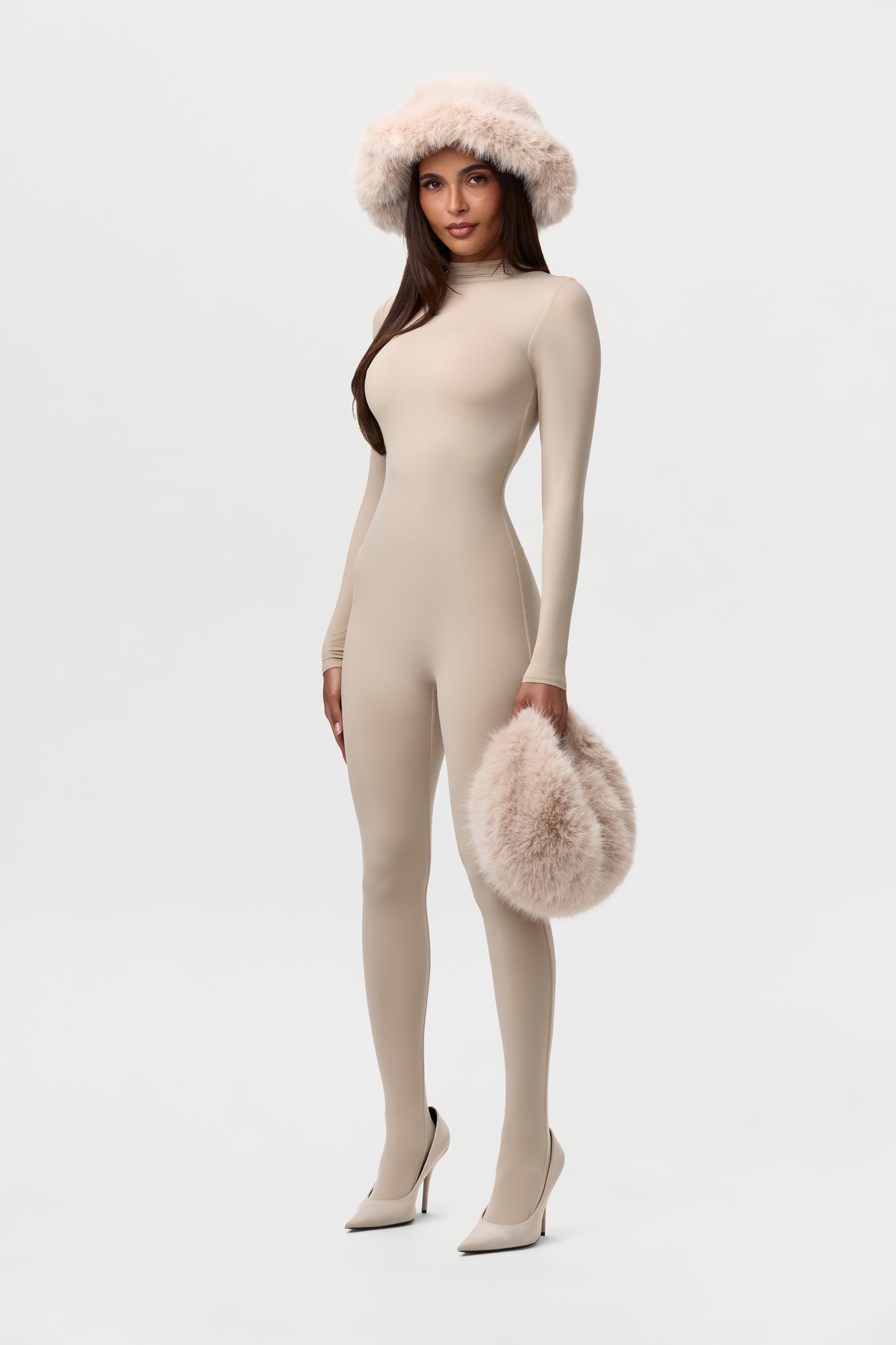 Faux Fur Oversized Bucket Hat