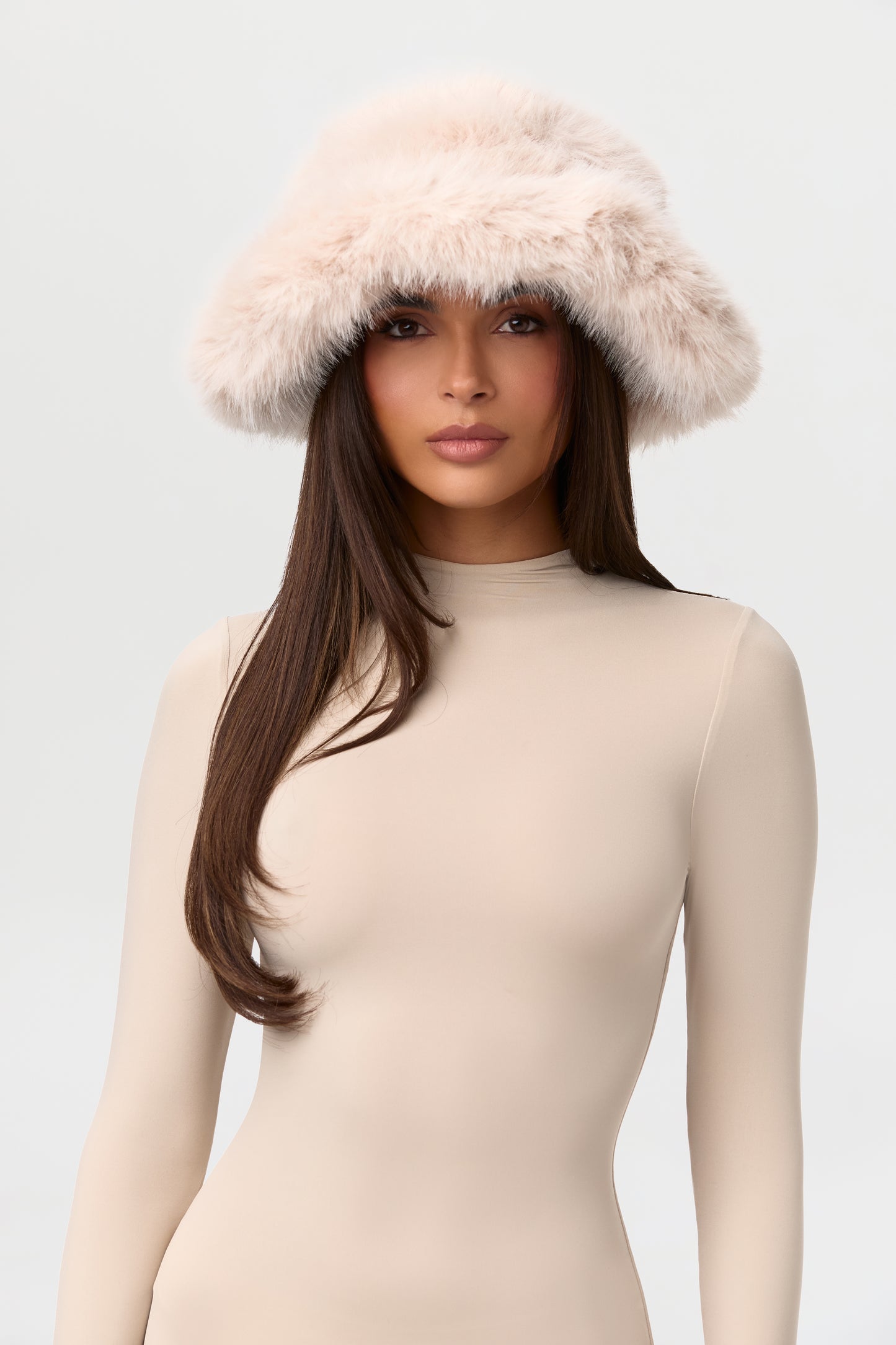 Faux Fur Oversized Bucket Hat