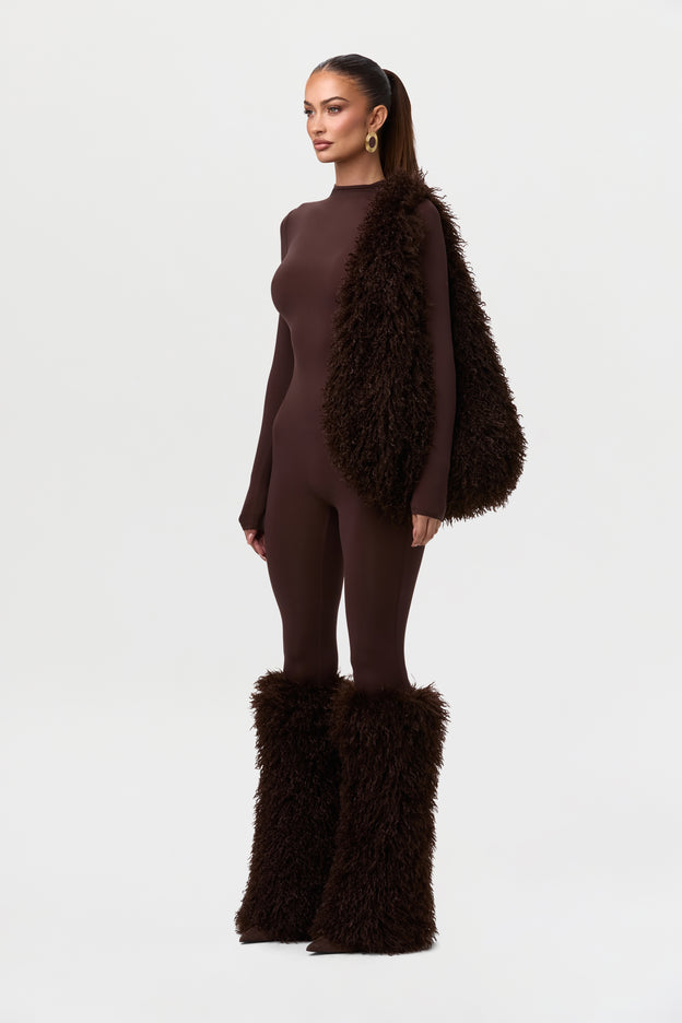 Faux Fur Plush Shoulder Bag