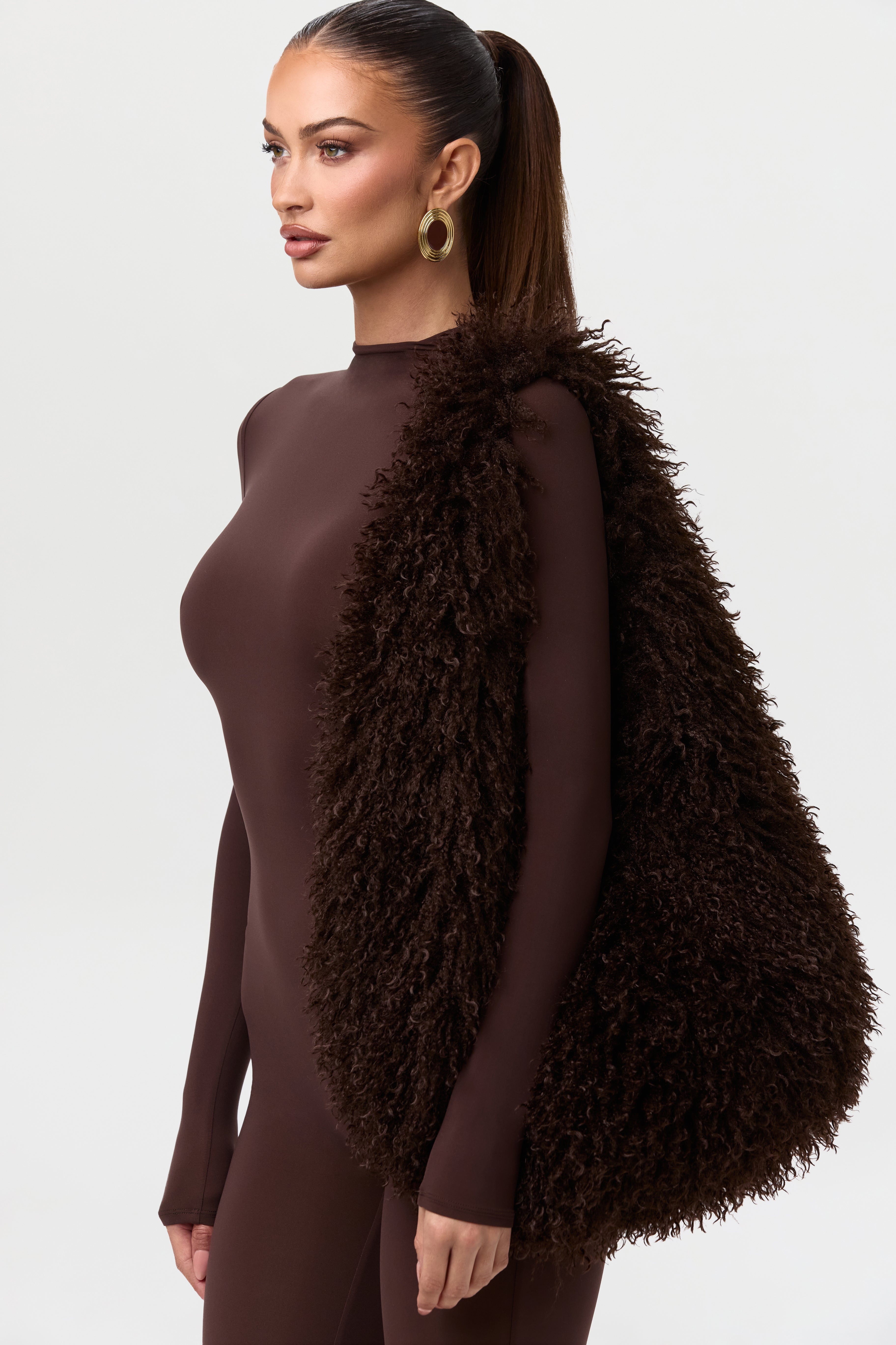 Faux Fur Plush Shoulder Bag