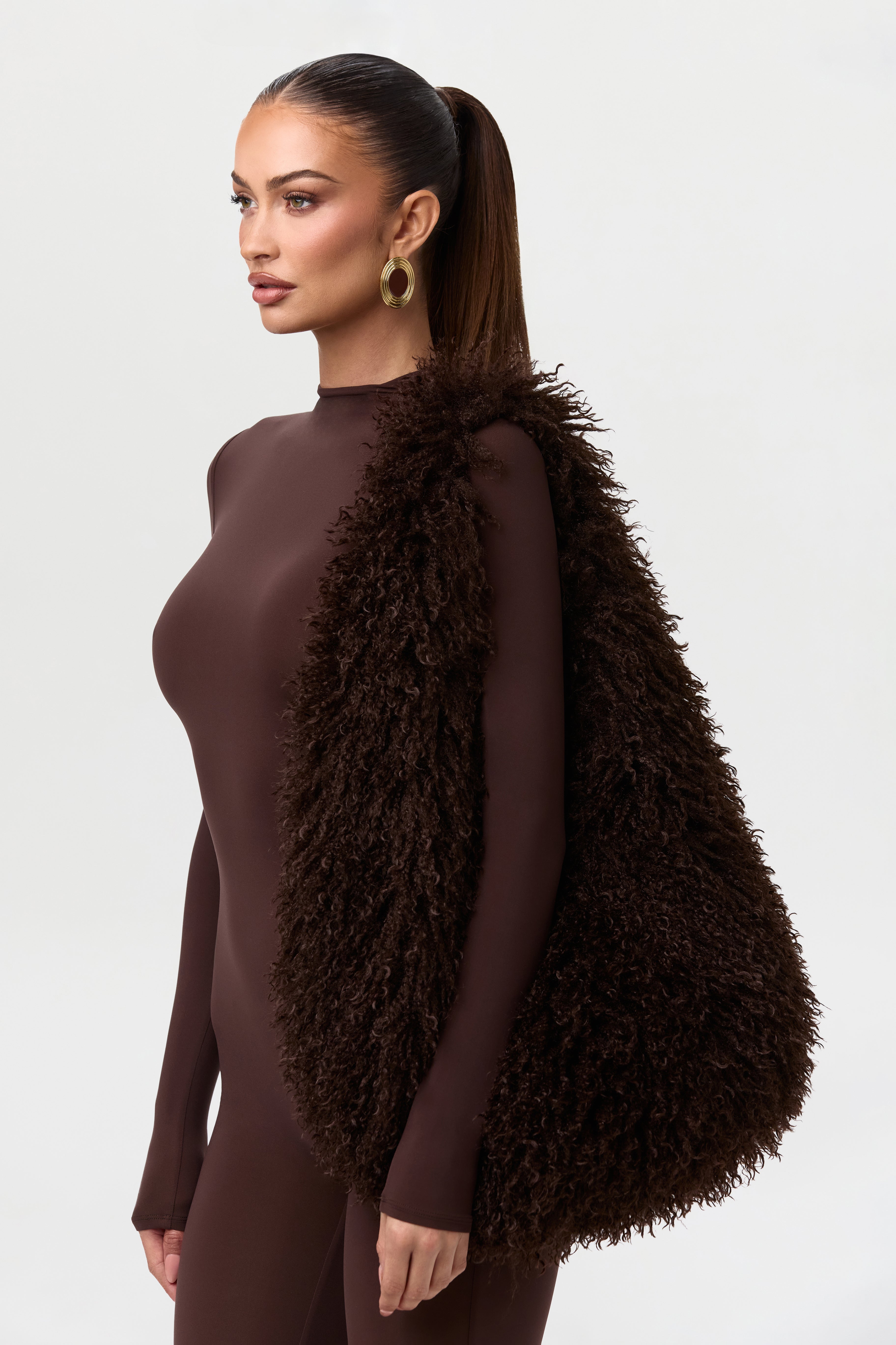 Faux Fur Plush Shoulder Bag
