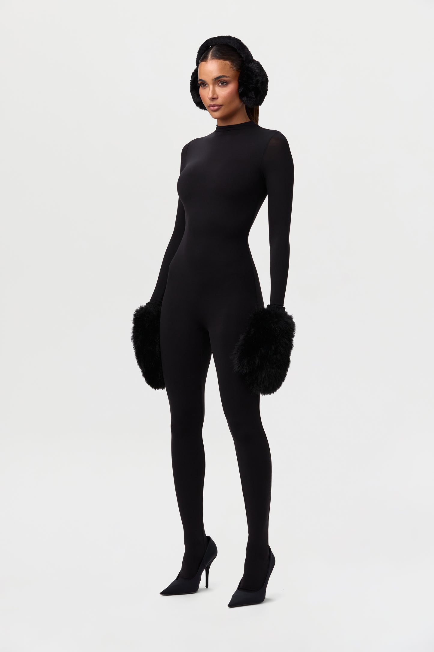 Faux Fur Mittens