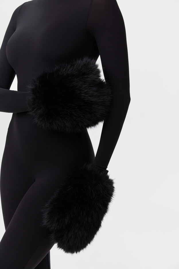 Faux Fur Mitten
