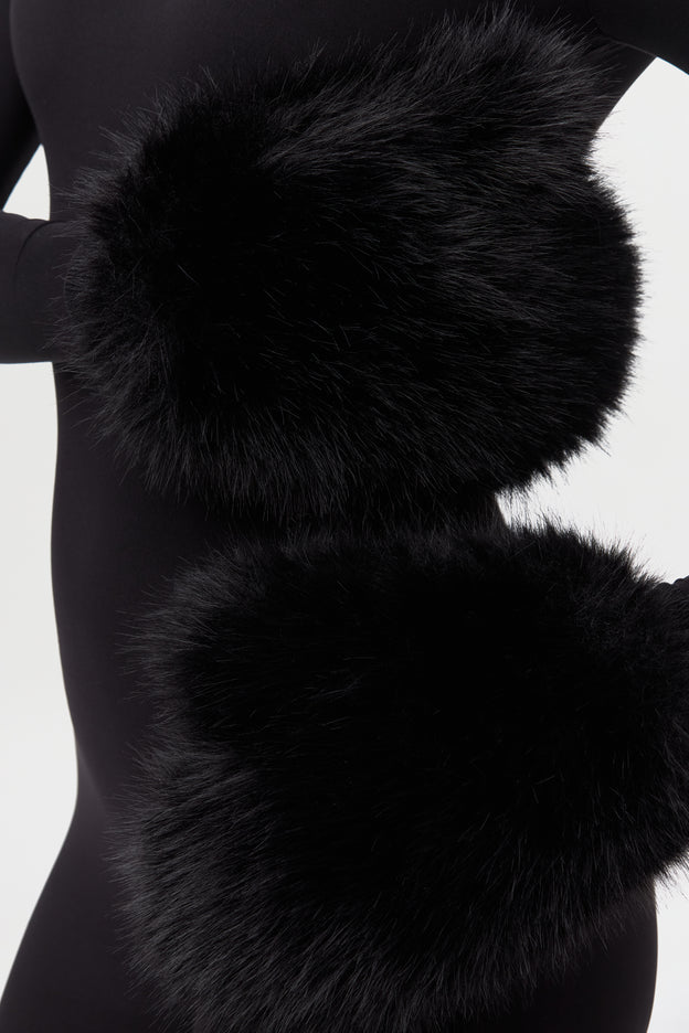 Faux Fur Mitten