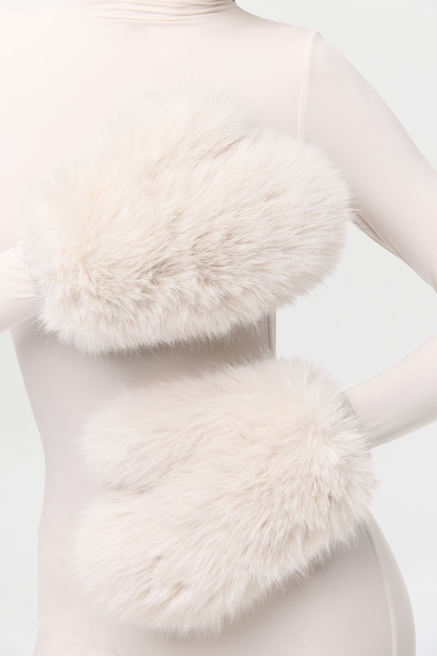 Faux Fur Mittens
