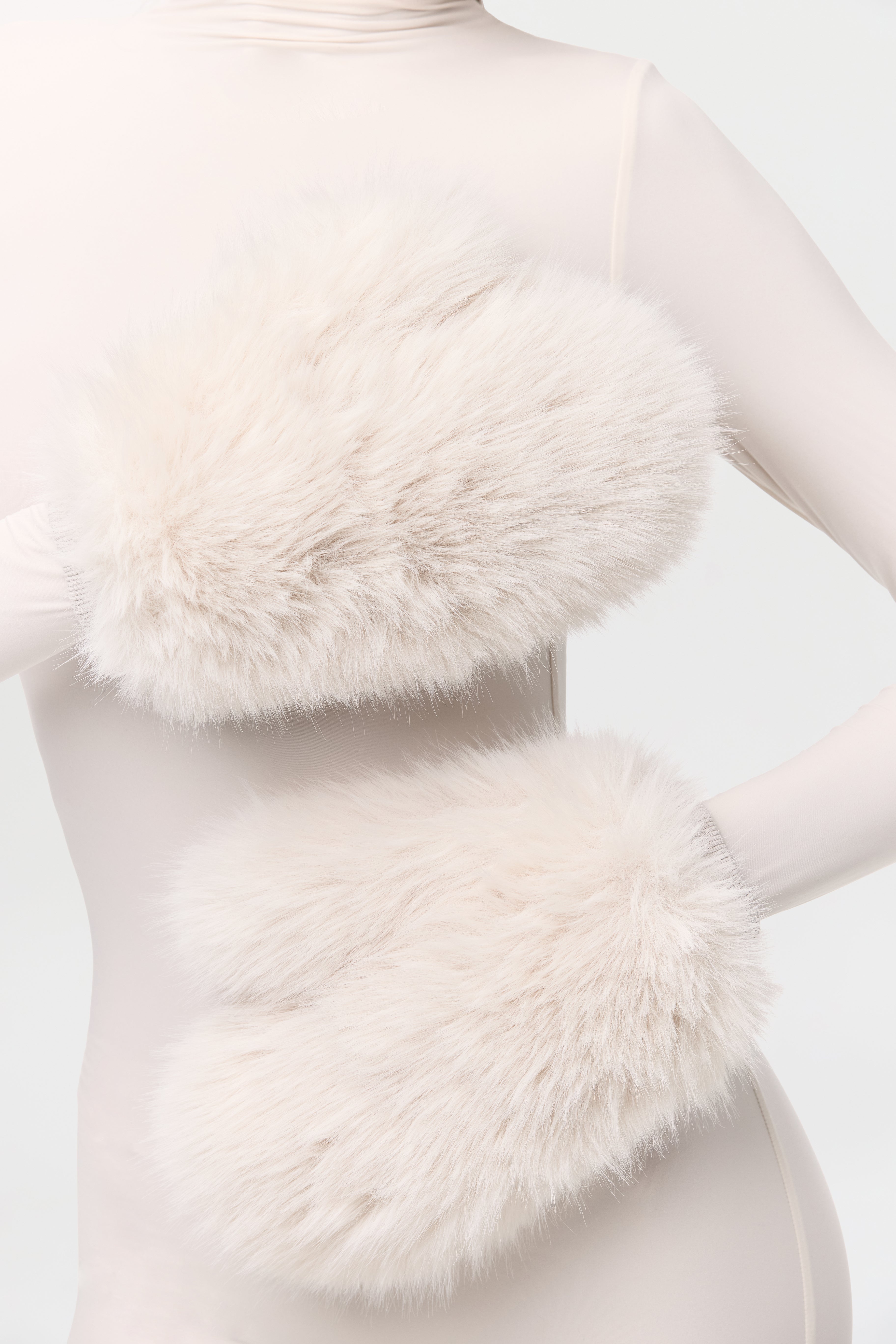 Faux Fur Mittens