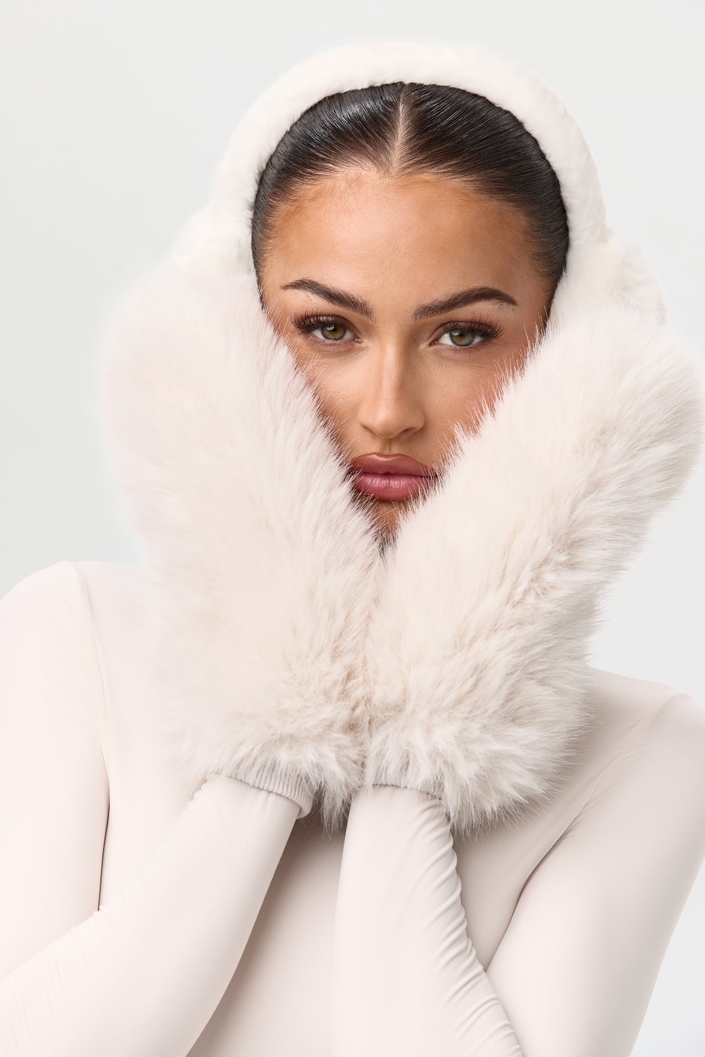 Faux Fur Mittens
