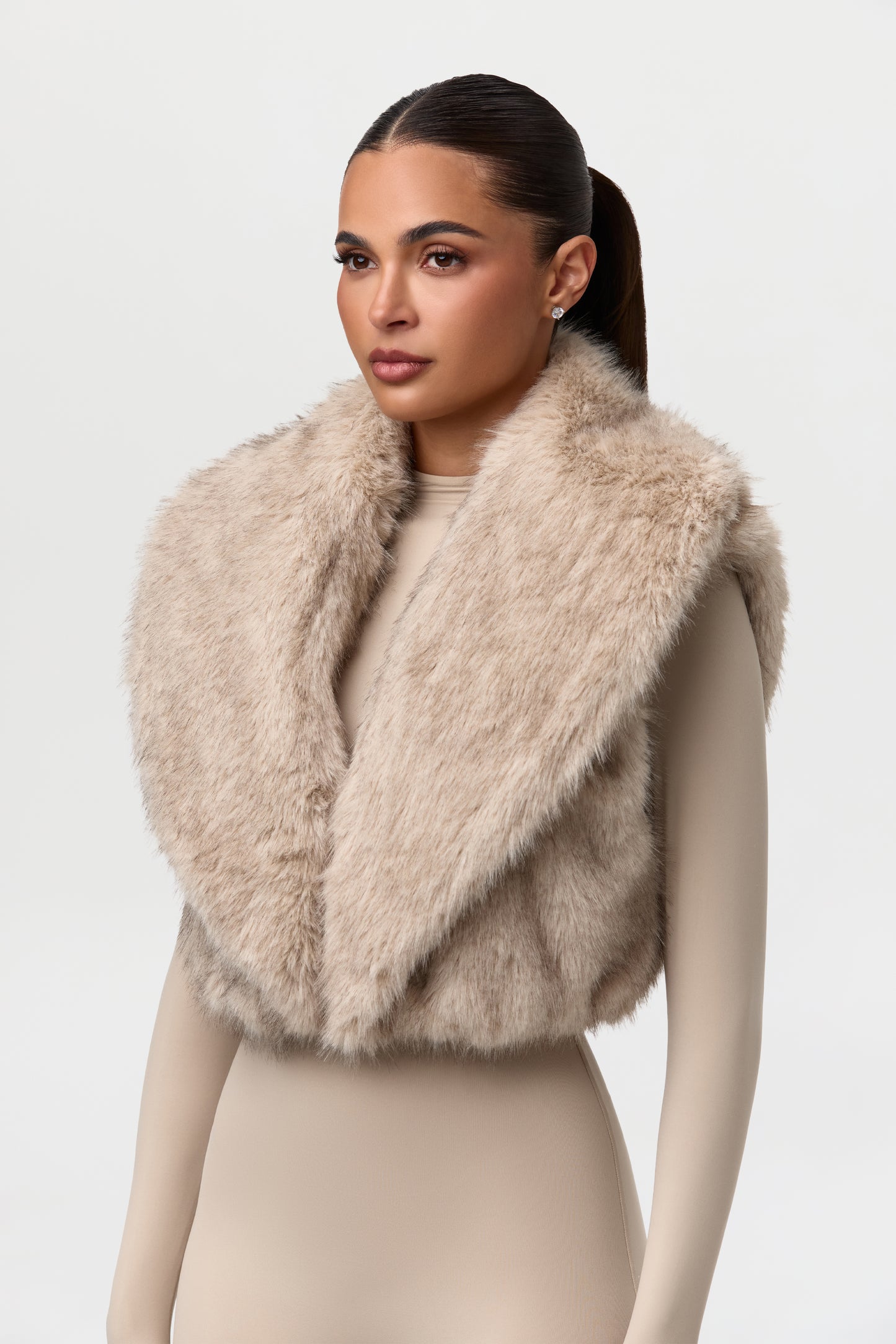 Faux Fur Plush Vest
