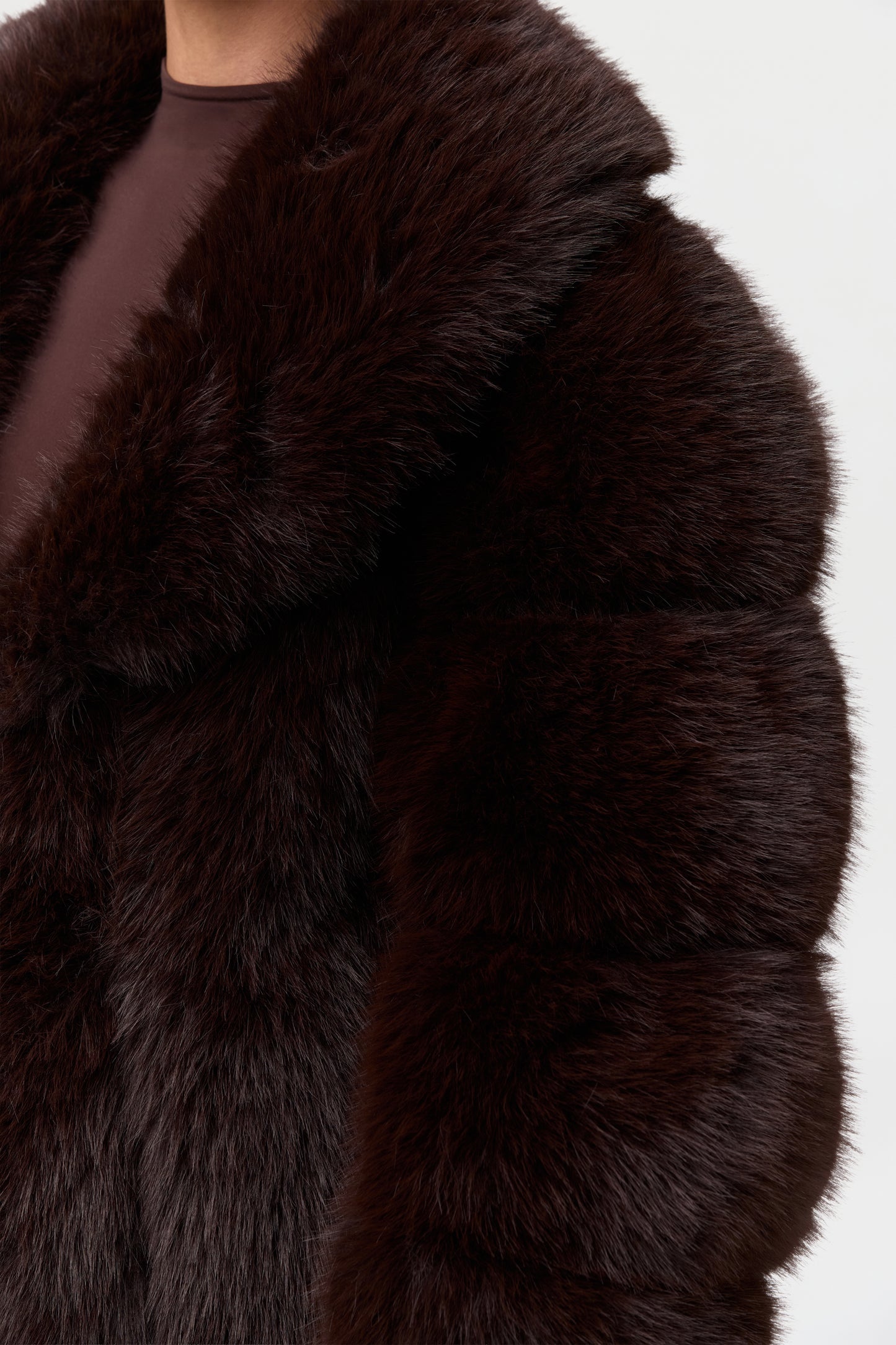 Faux Fur Pelted Coat