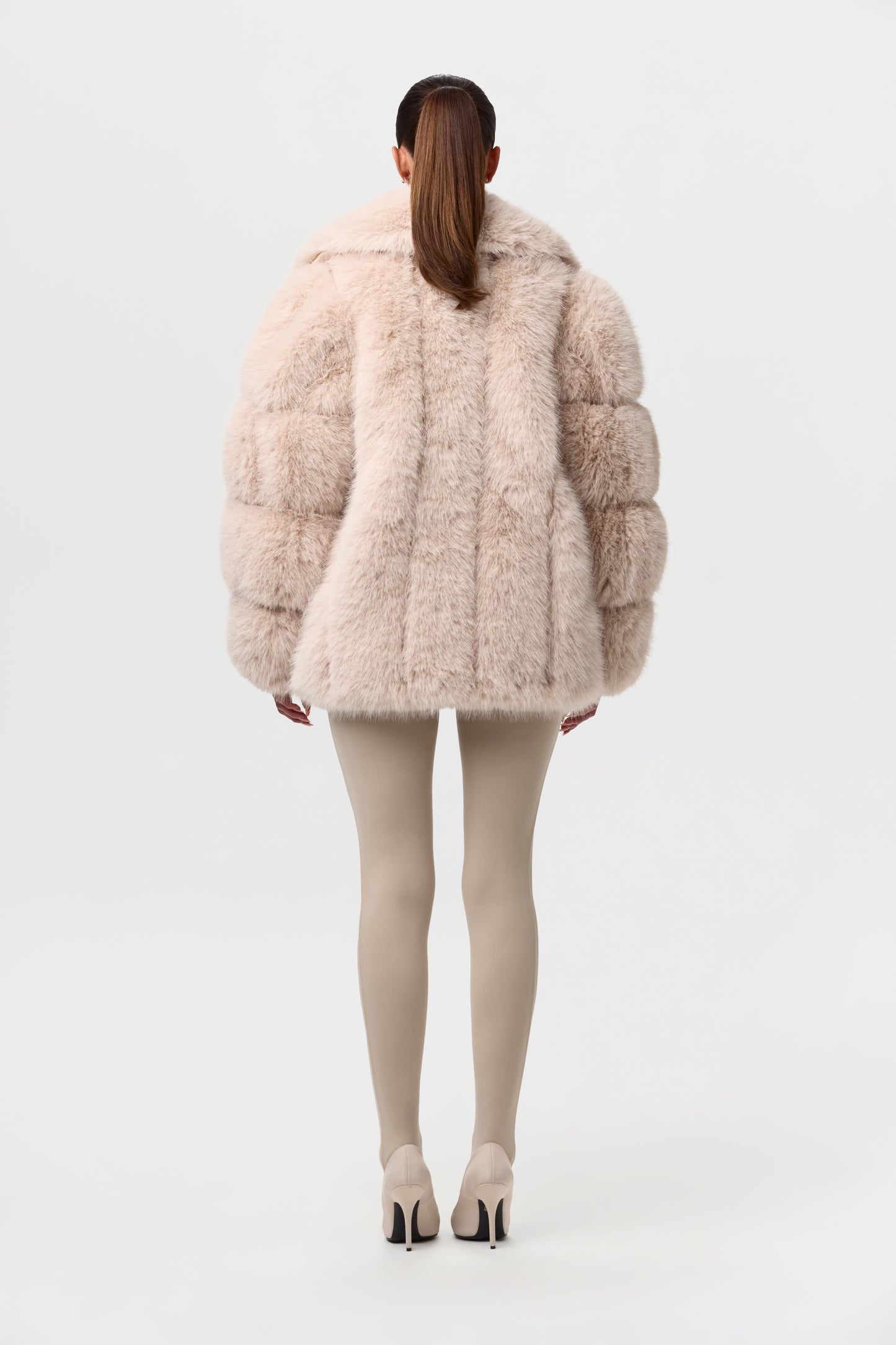 Faux Fur Pelted Coat
