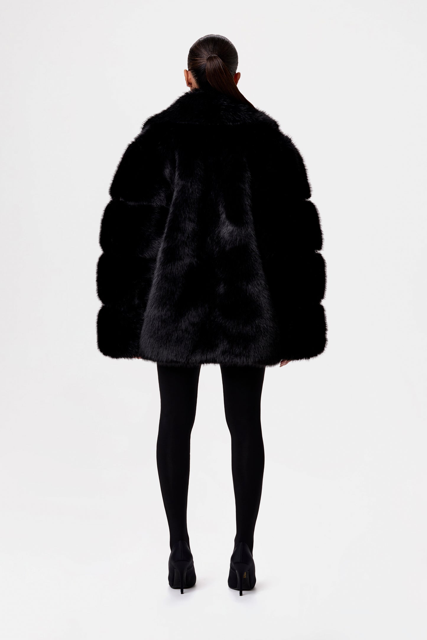 Faux Mink Oversized Fur Coat