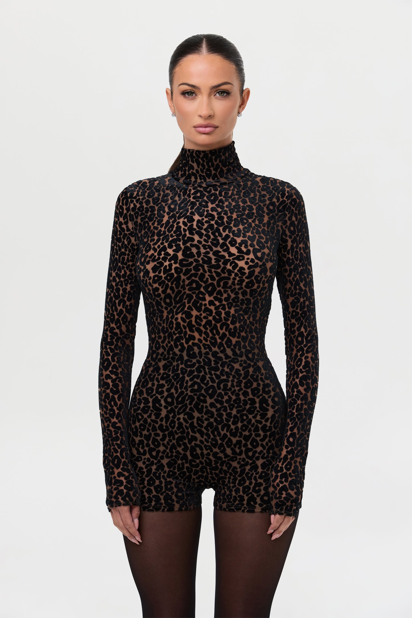 Burnout Print Romper