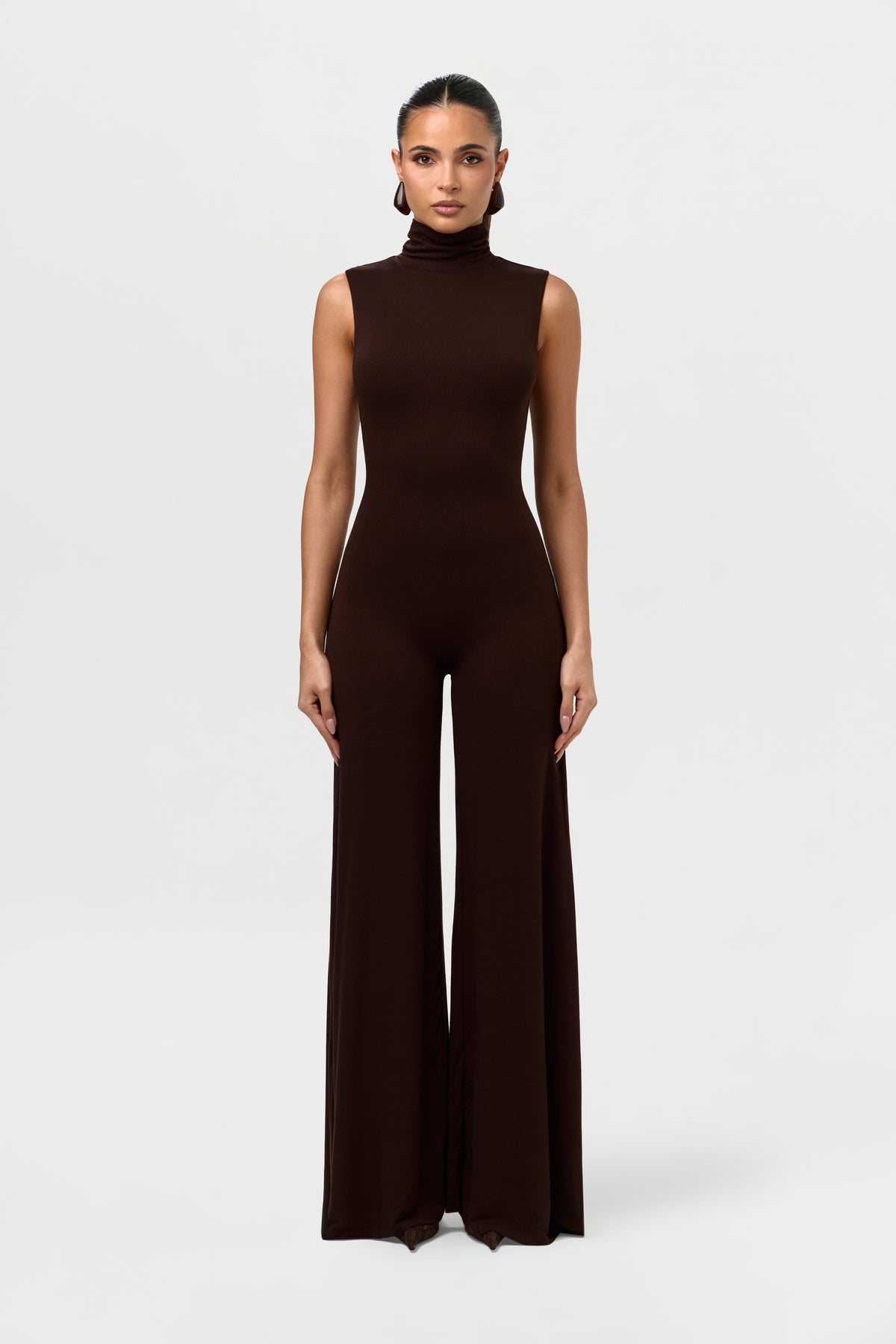 NW Turtleneck Wide-Leg Jumpsuit