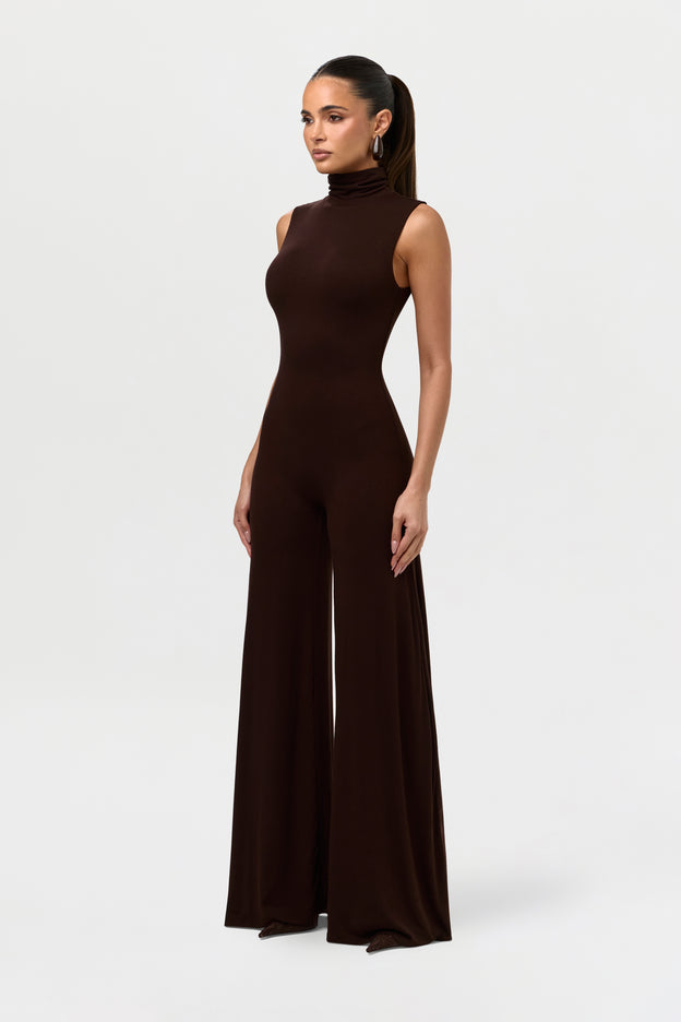 NW Turtleneck Wide-Leg Jumpsuit