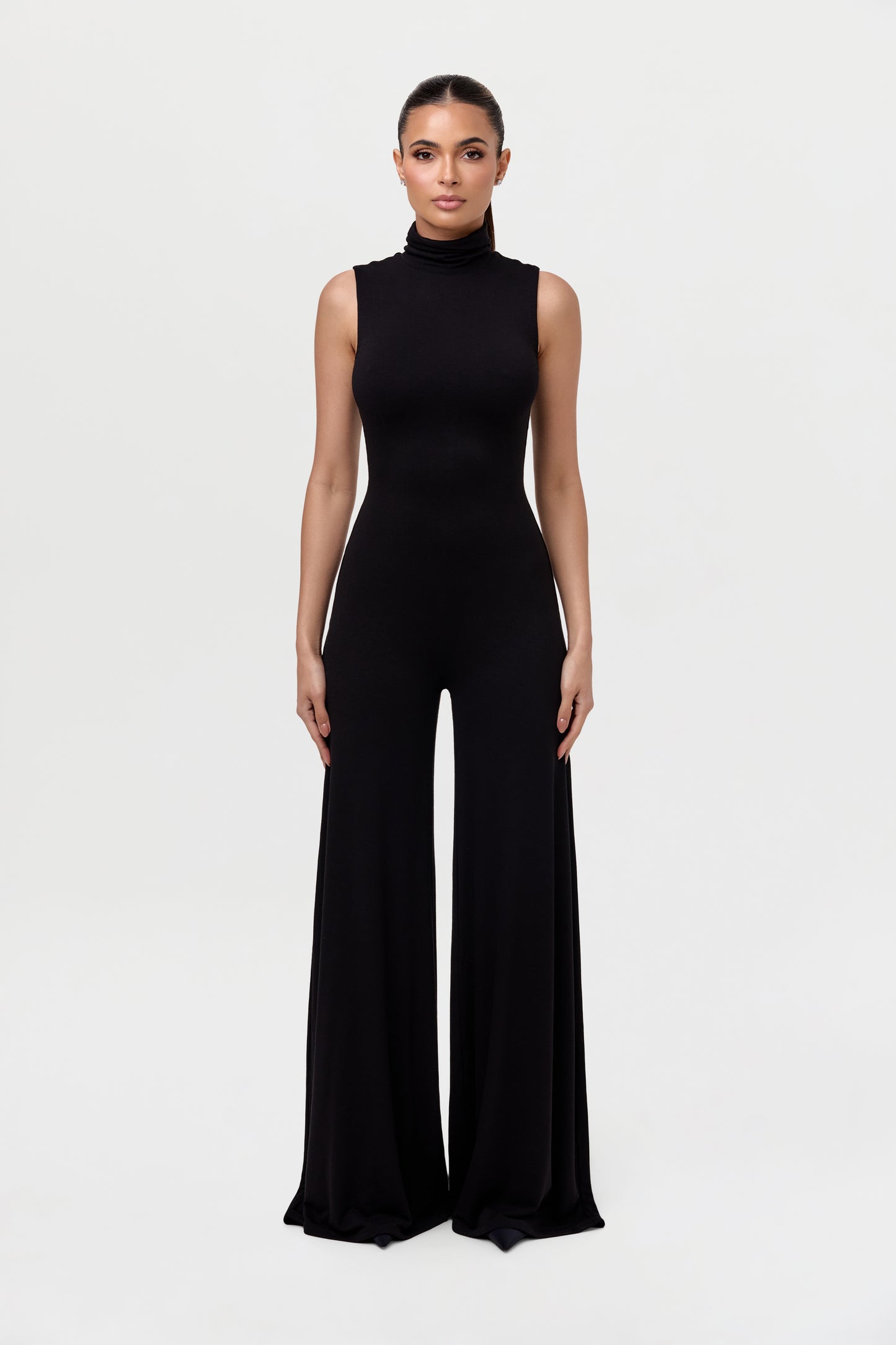 NW Turtleneck Wide-leg Jumpsuit