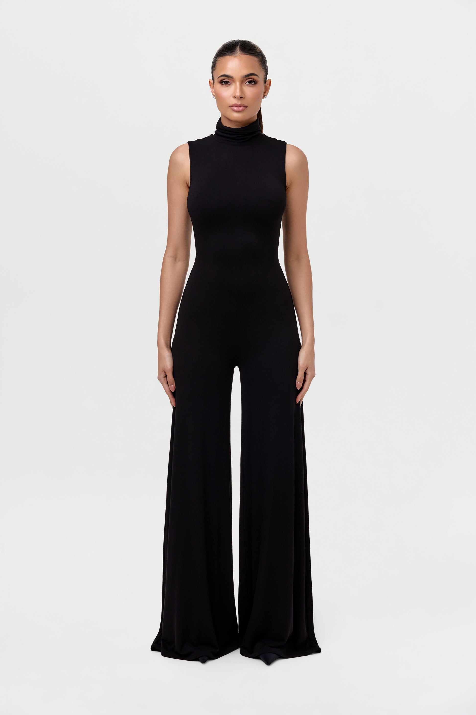 NW Turtleneck Wide-Leg Jumpsuit Petite
