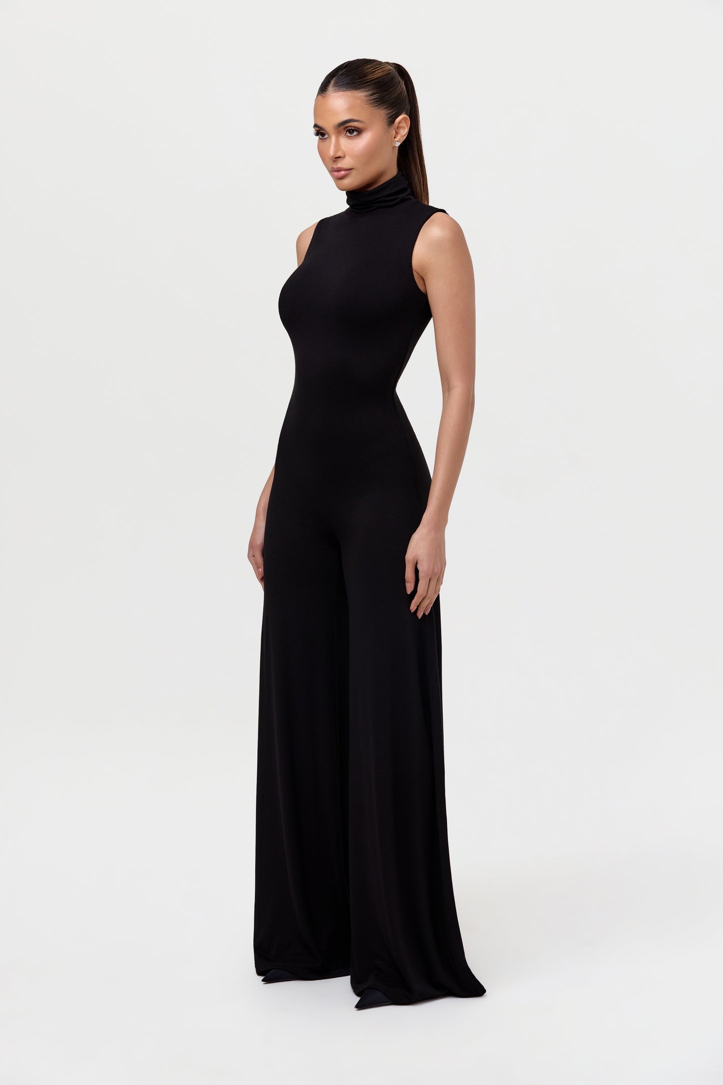 NW Turtleneck Wide-leg Jumpsuit