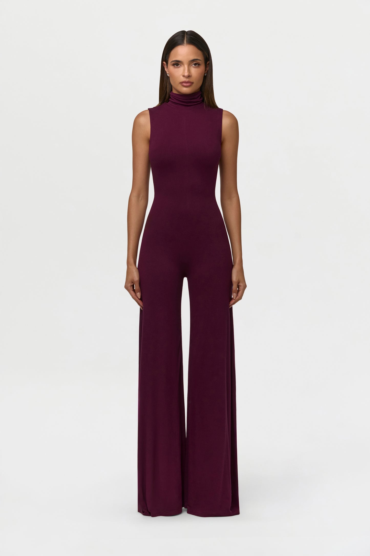 NW Turtleneck Wide-Leg Jumpsuit
