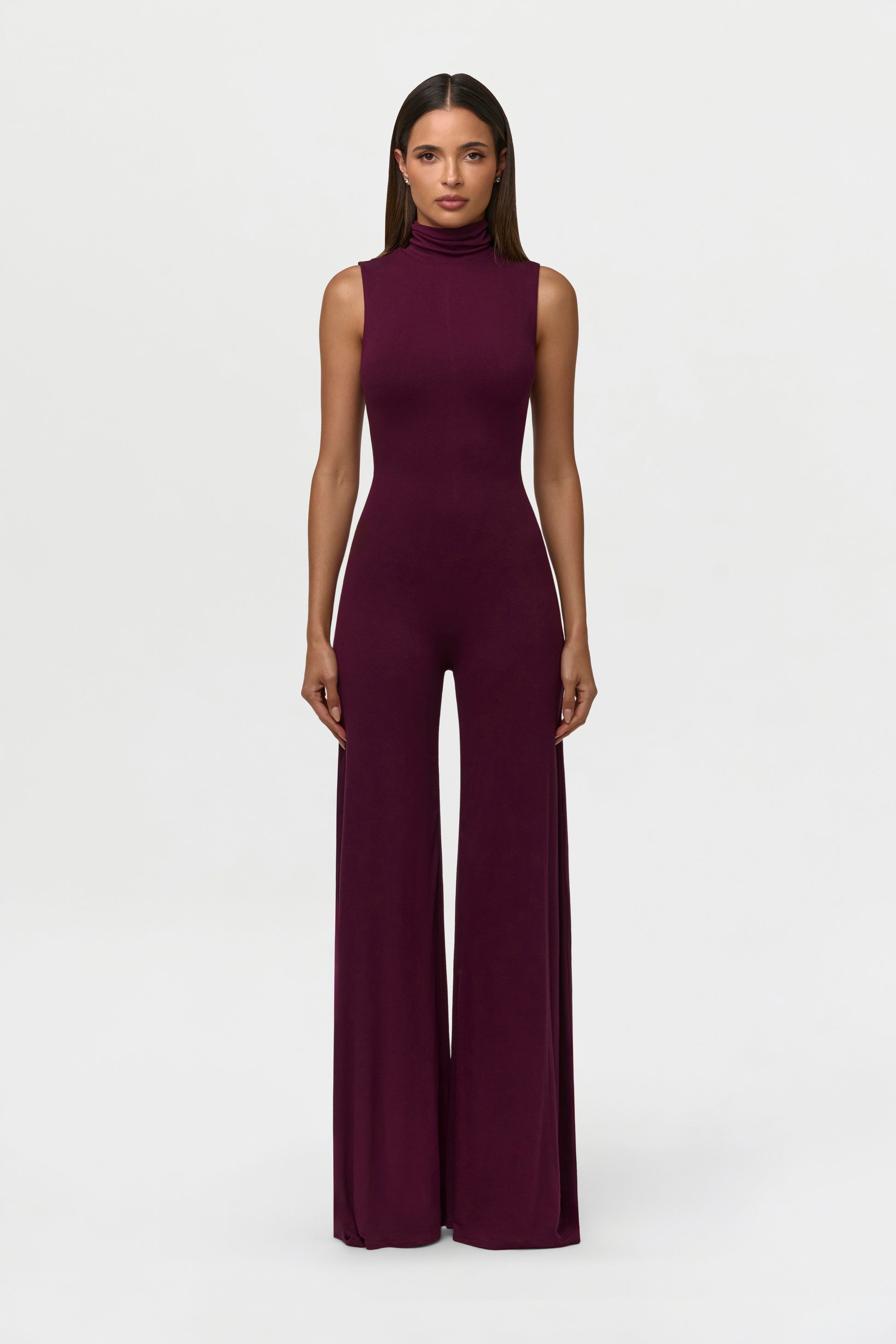 NW Turtleneck Wide-Leg Jumpsuit