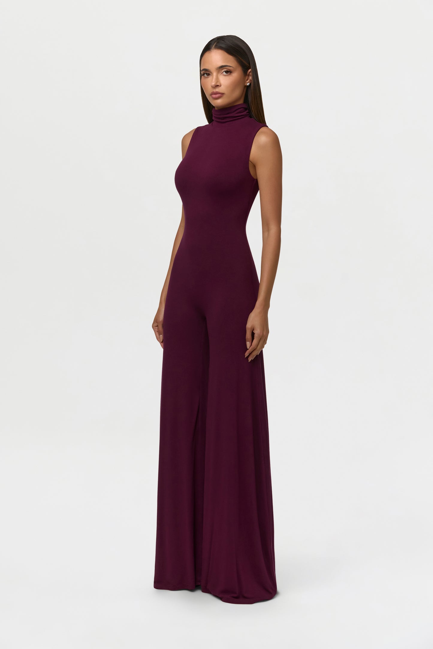 NW Turtleneck Wide-Leg Jumpsuit Petite