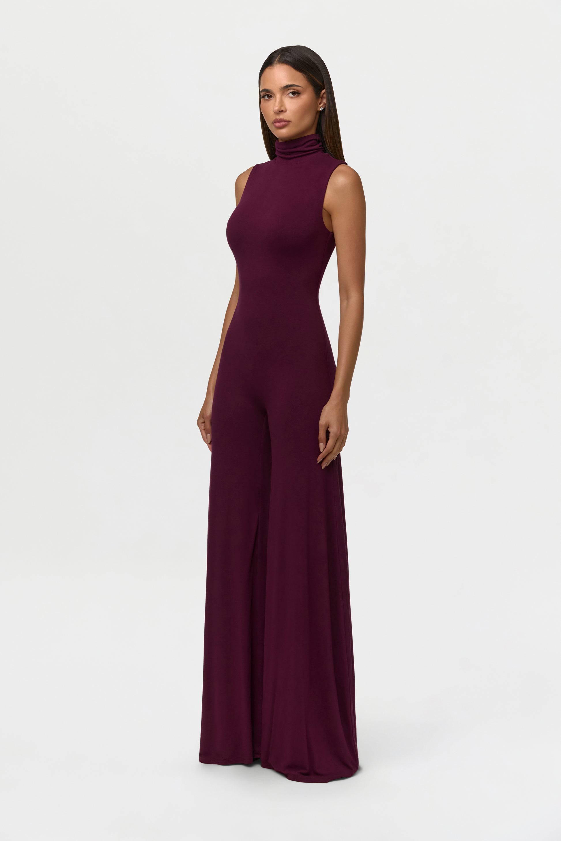 NW Turtleneck Wide-Leg Jumpsuit Petite