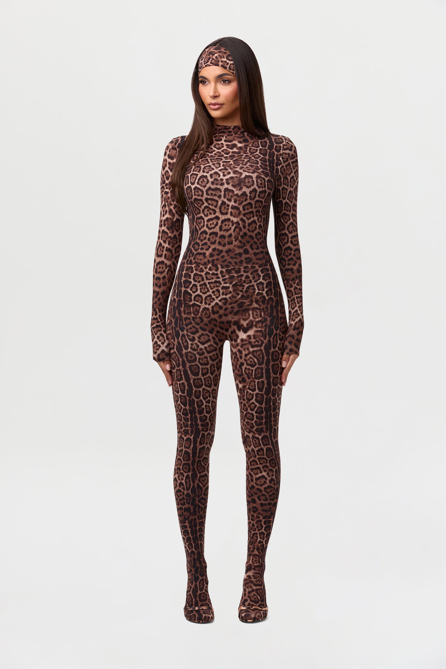 Naked Print Closed Toe Jumpsuit
