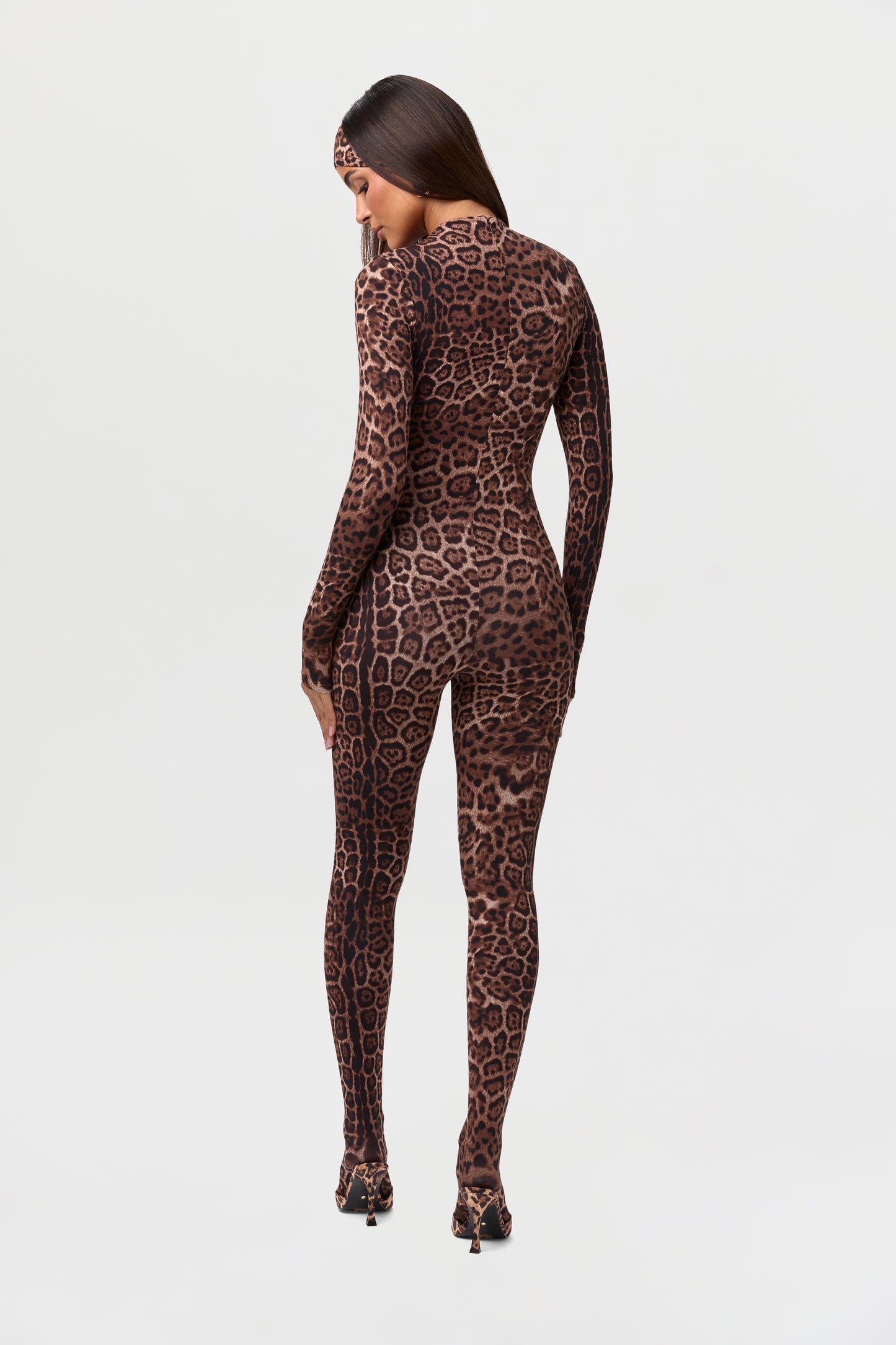 Naked Print Closed Toe Jumpsuit