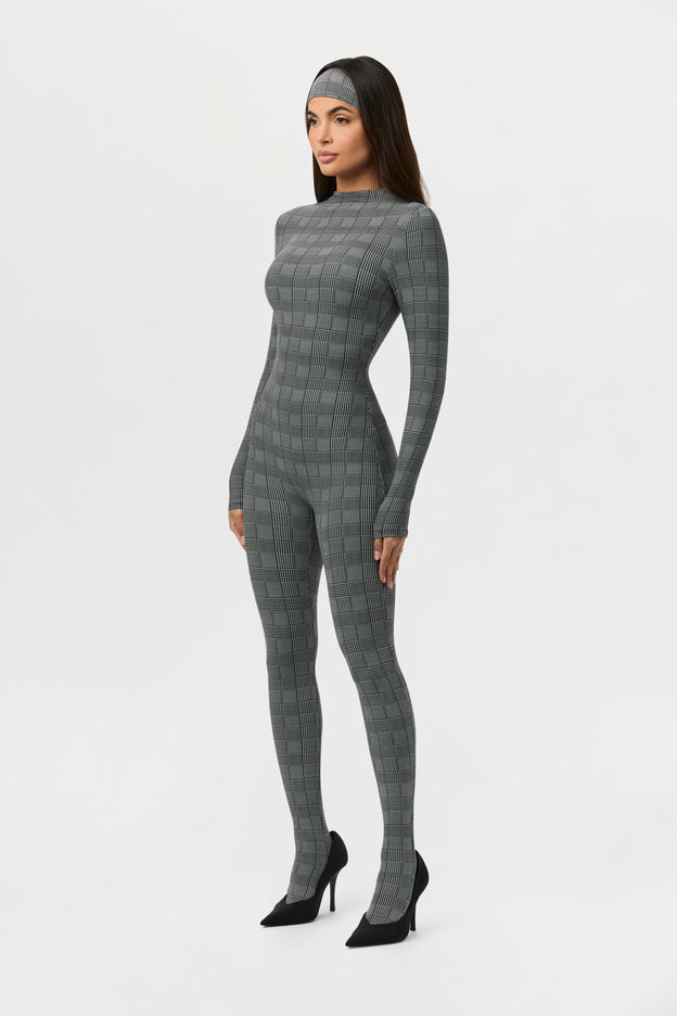 Naked Print Closed Toe Jumpsuit Petite