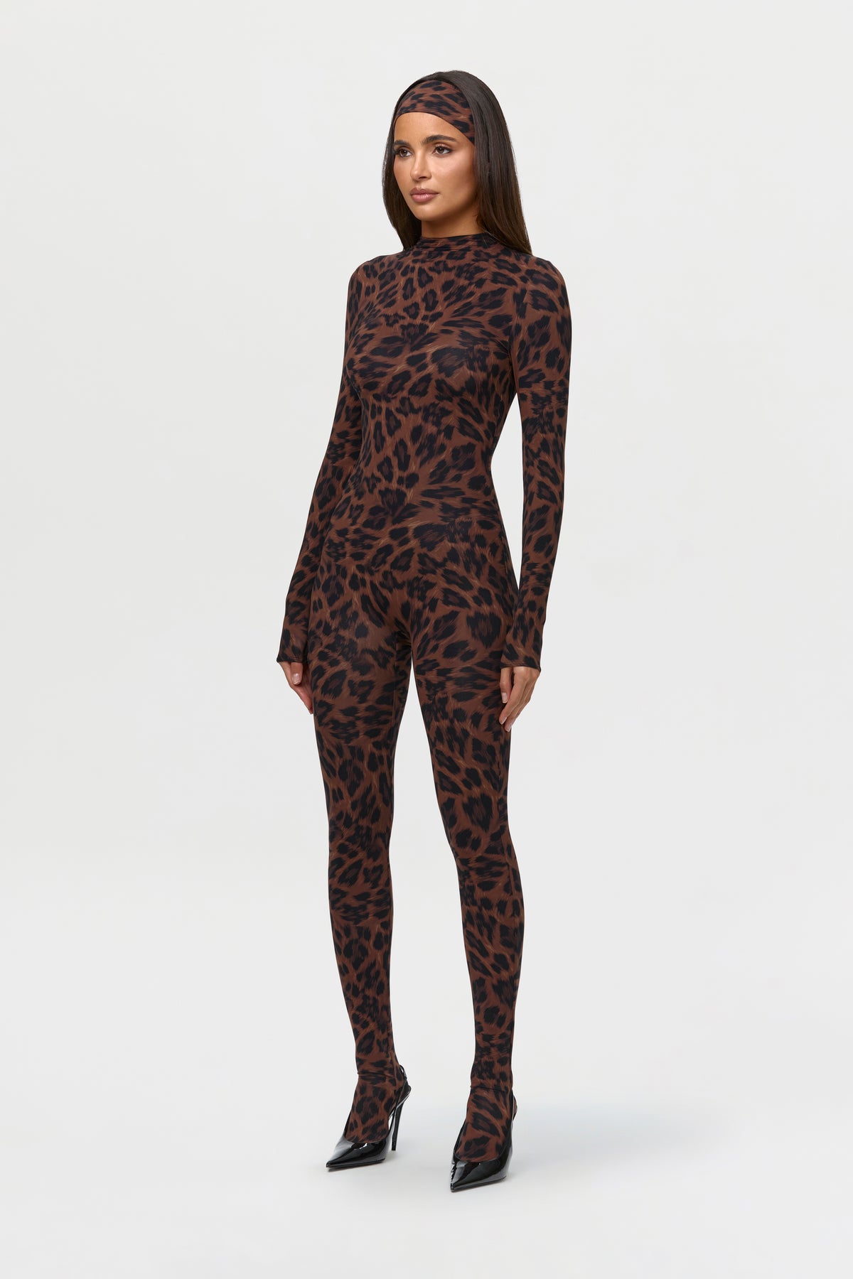 Naked Print Closed Toe Jumpsuit