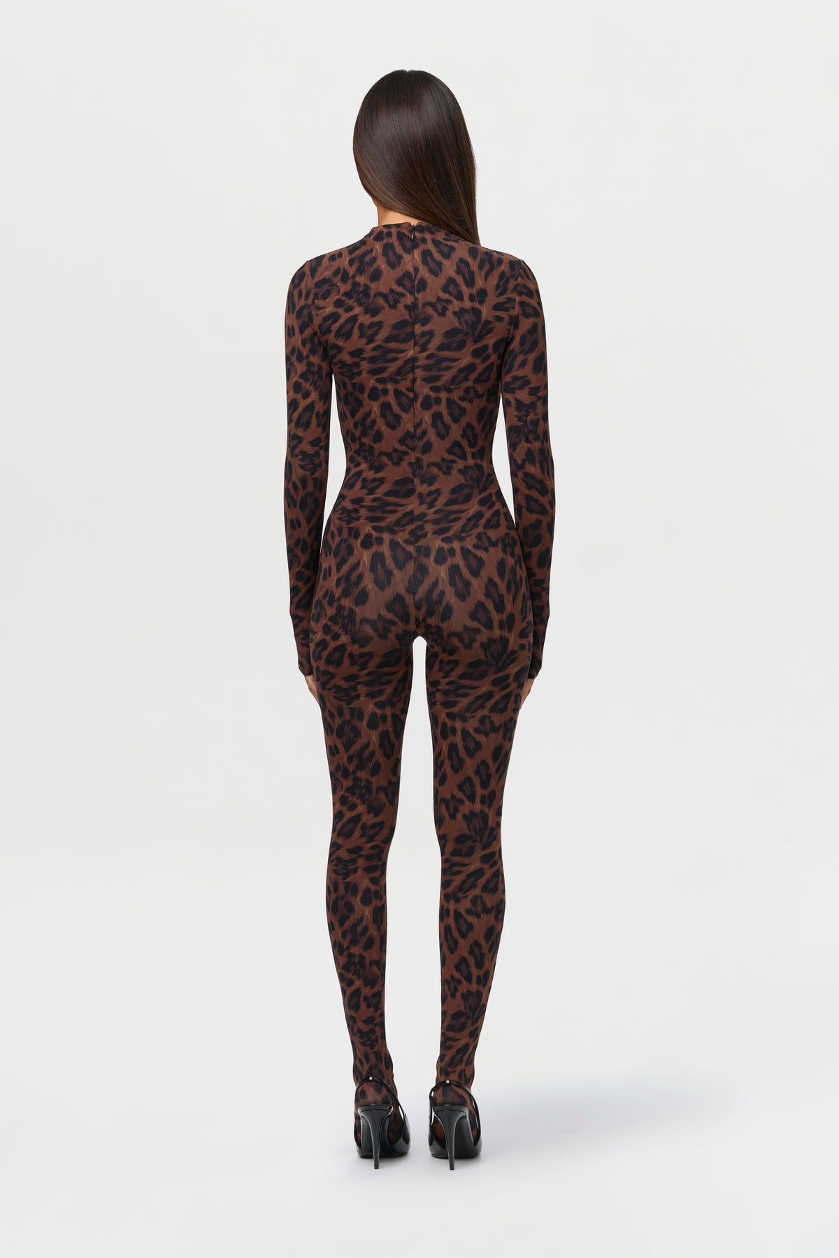 Naked Print Closed Toe Jumpsuit
