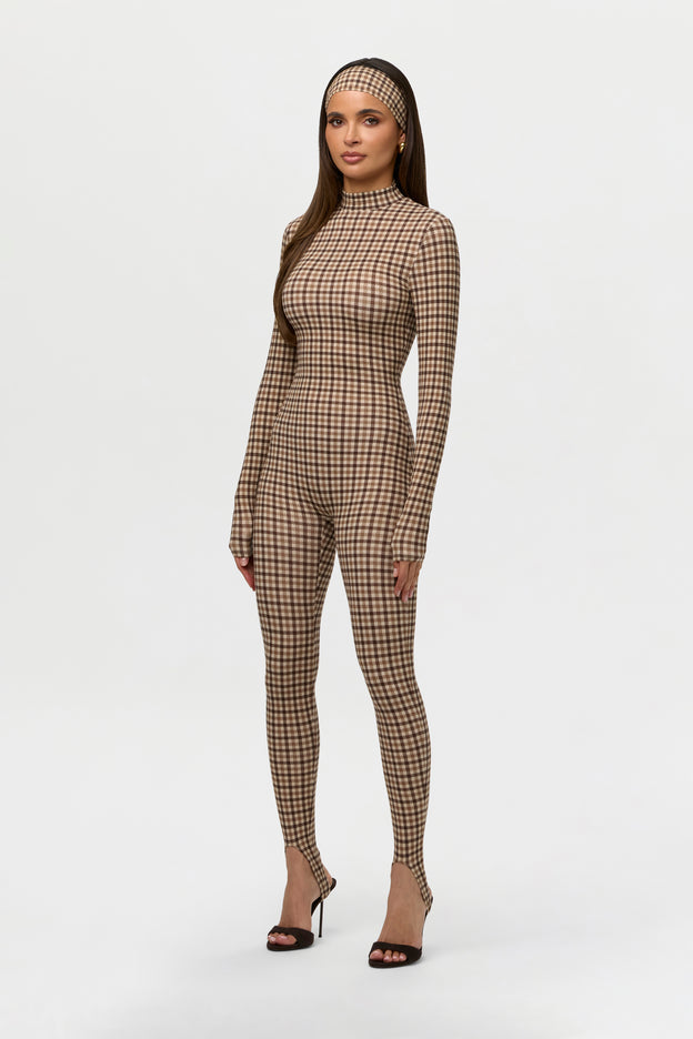 Naked Print Stirrup Jumpsuit