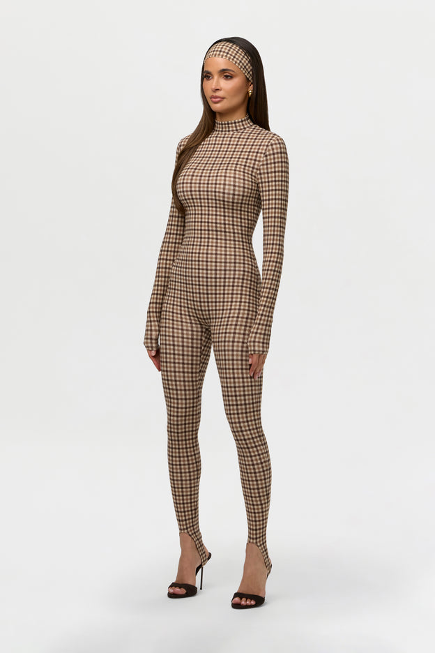 Naked Print Stirrup Jumpsuit Petite