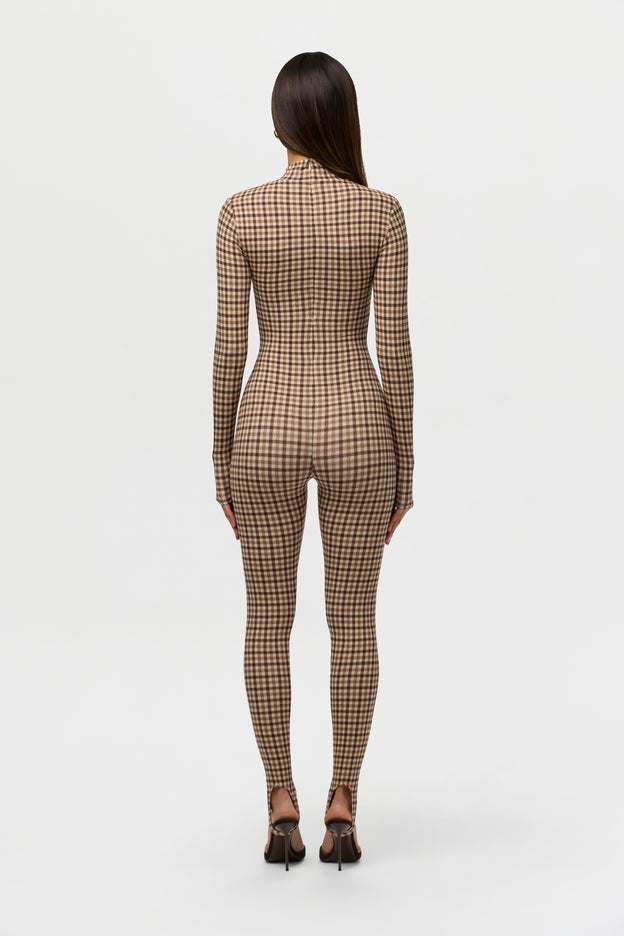 Naked Print Stirrup Jumpsuit