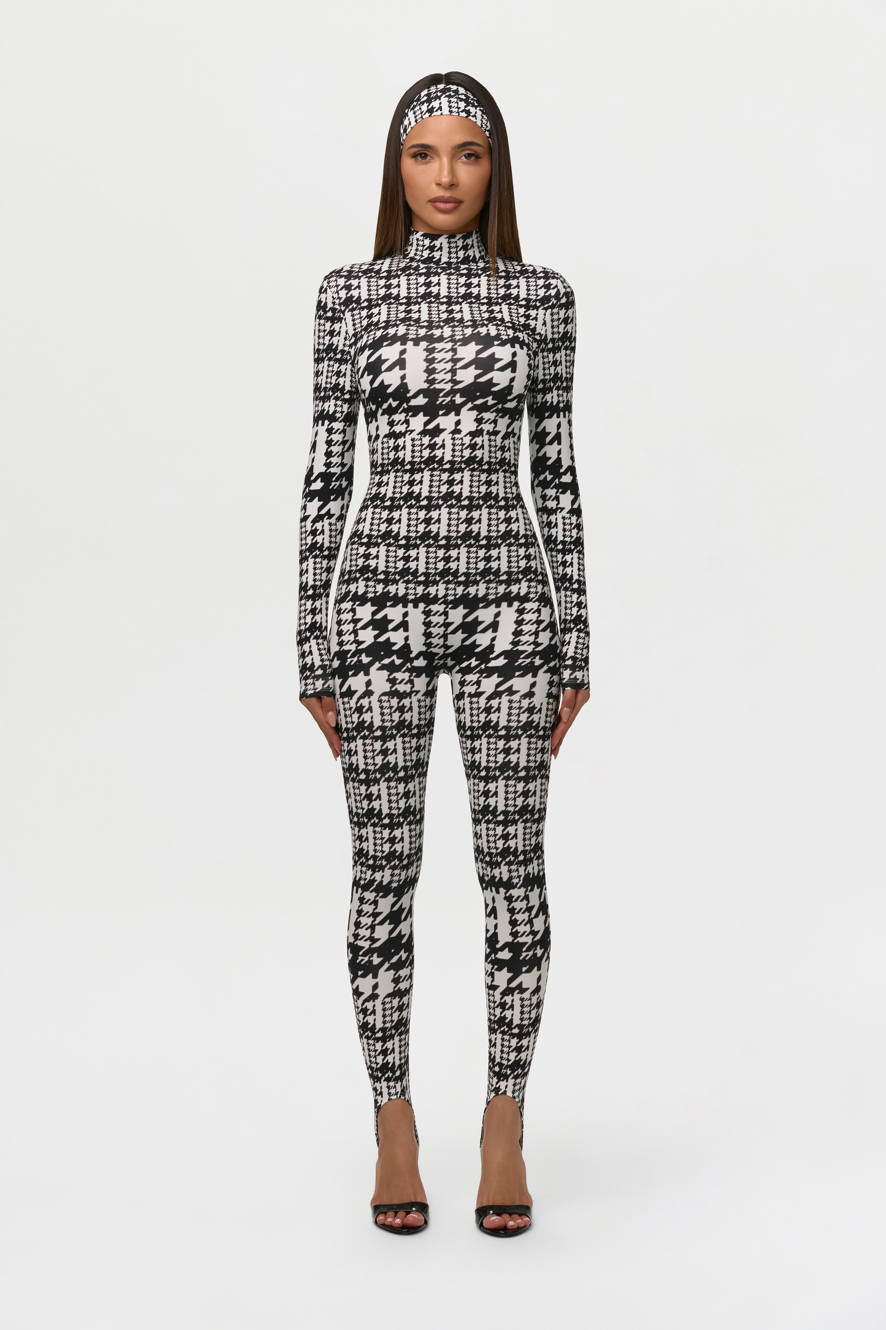 Naked Print Stirrup Jumpsuit