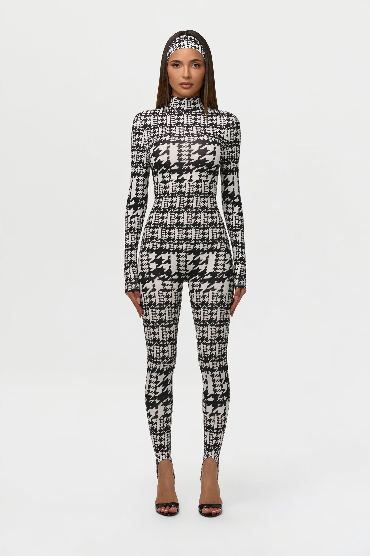 Naked Print Stirrup Jumpsuit Petite