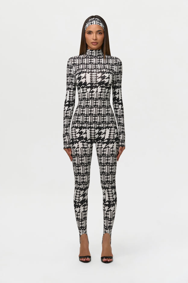 Naked Print Stirrup Jumpsuit Petite