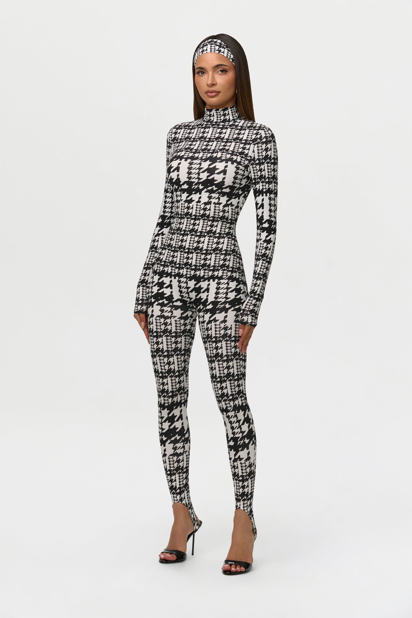 Naked Print Stirrup Jumpsuit Petite