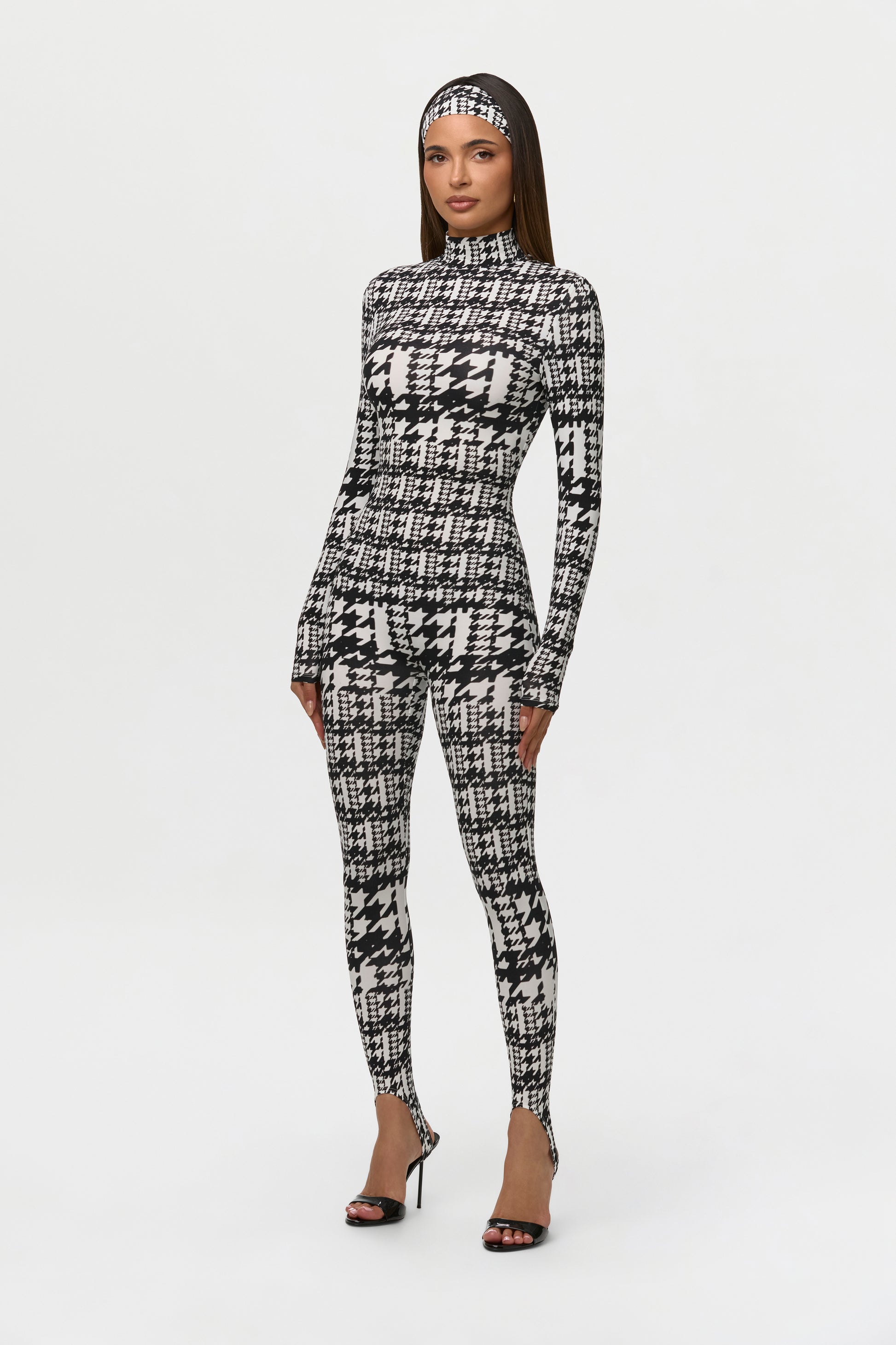 Naked Print Stirrup Jumpsuit Petite
