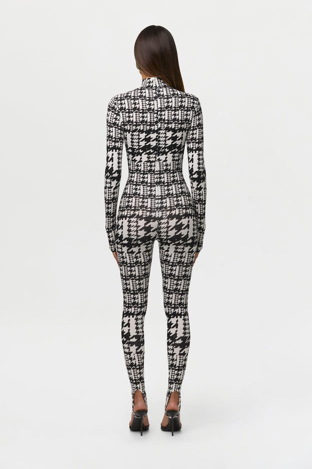 Naked Print Stirrup Jumpsuit