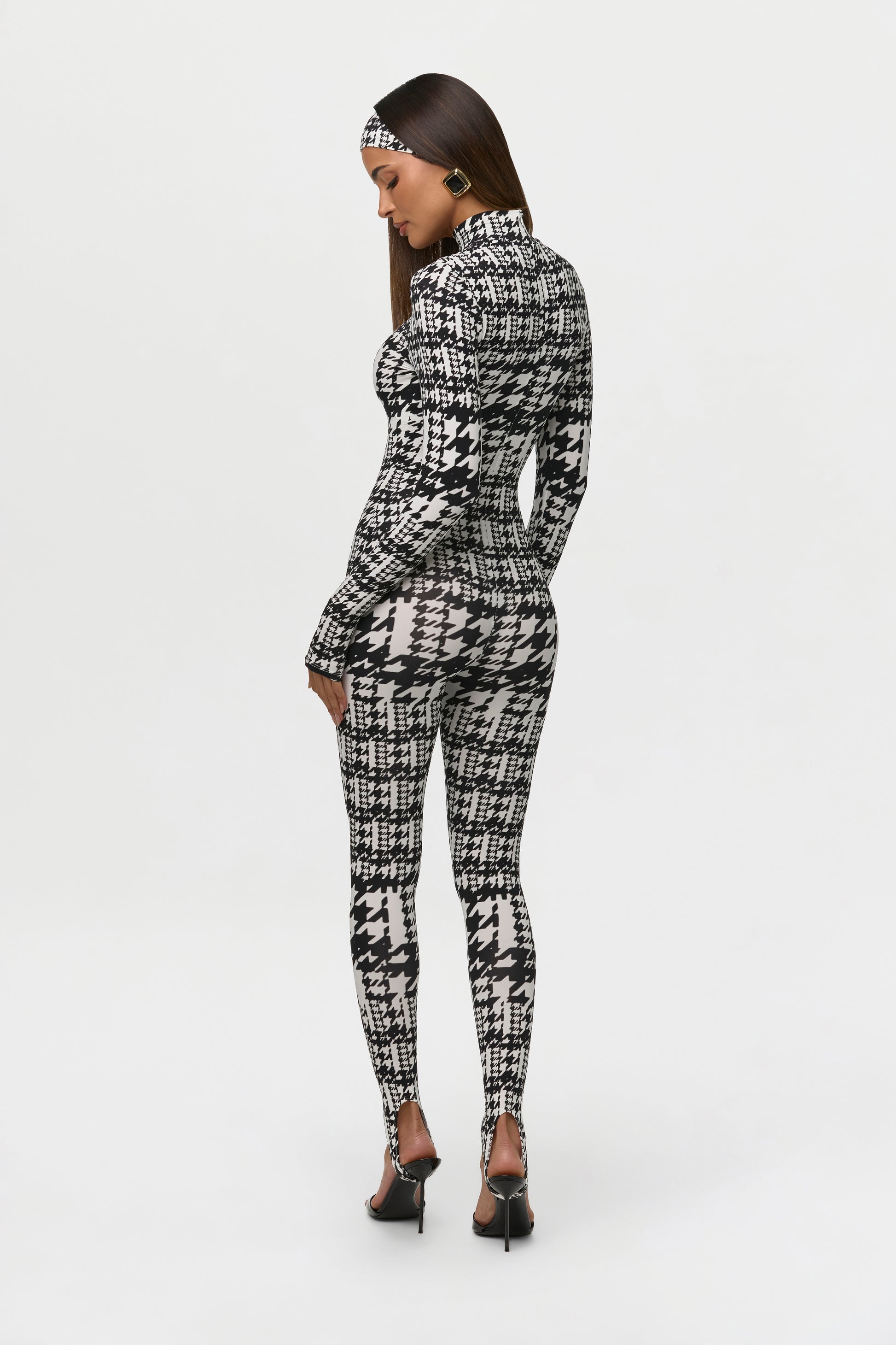 Naked Print Stirrup Jumpsuit