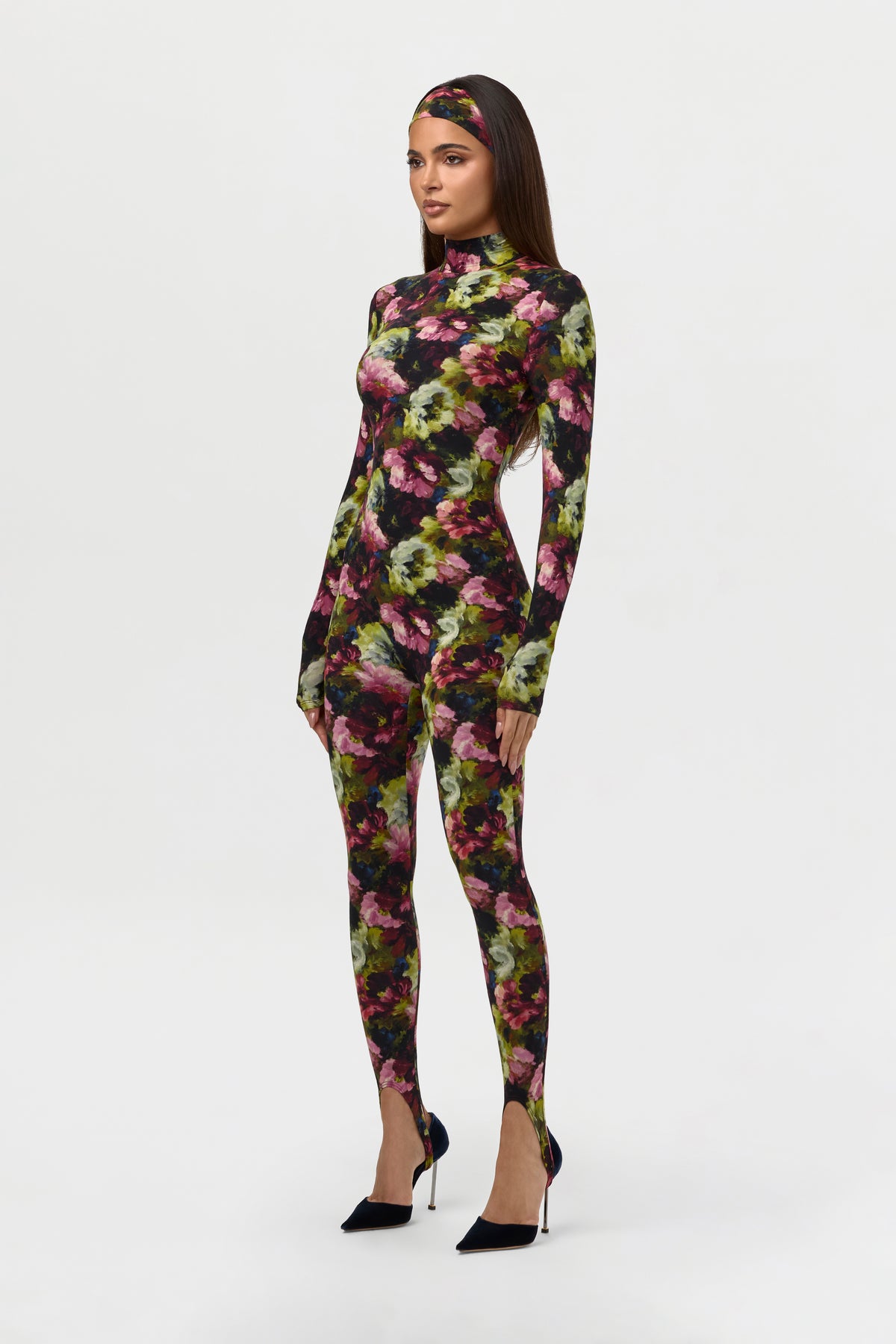 Naked Print Stirrup Jumpsuit