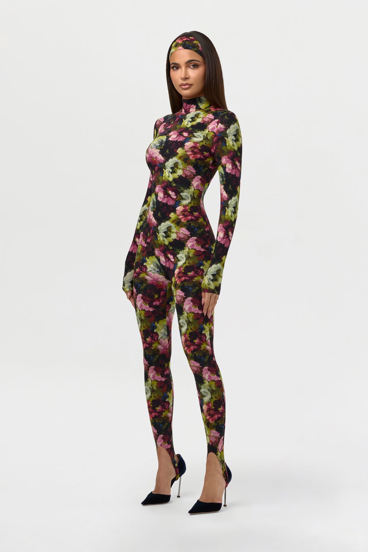 Naked Print Stirrup Jumpsuit