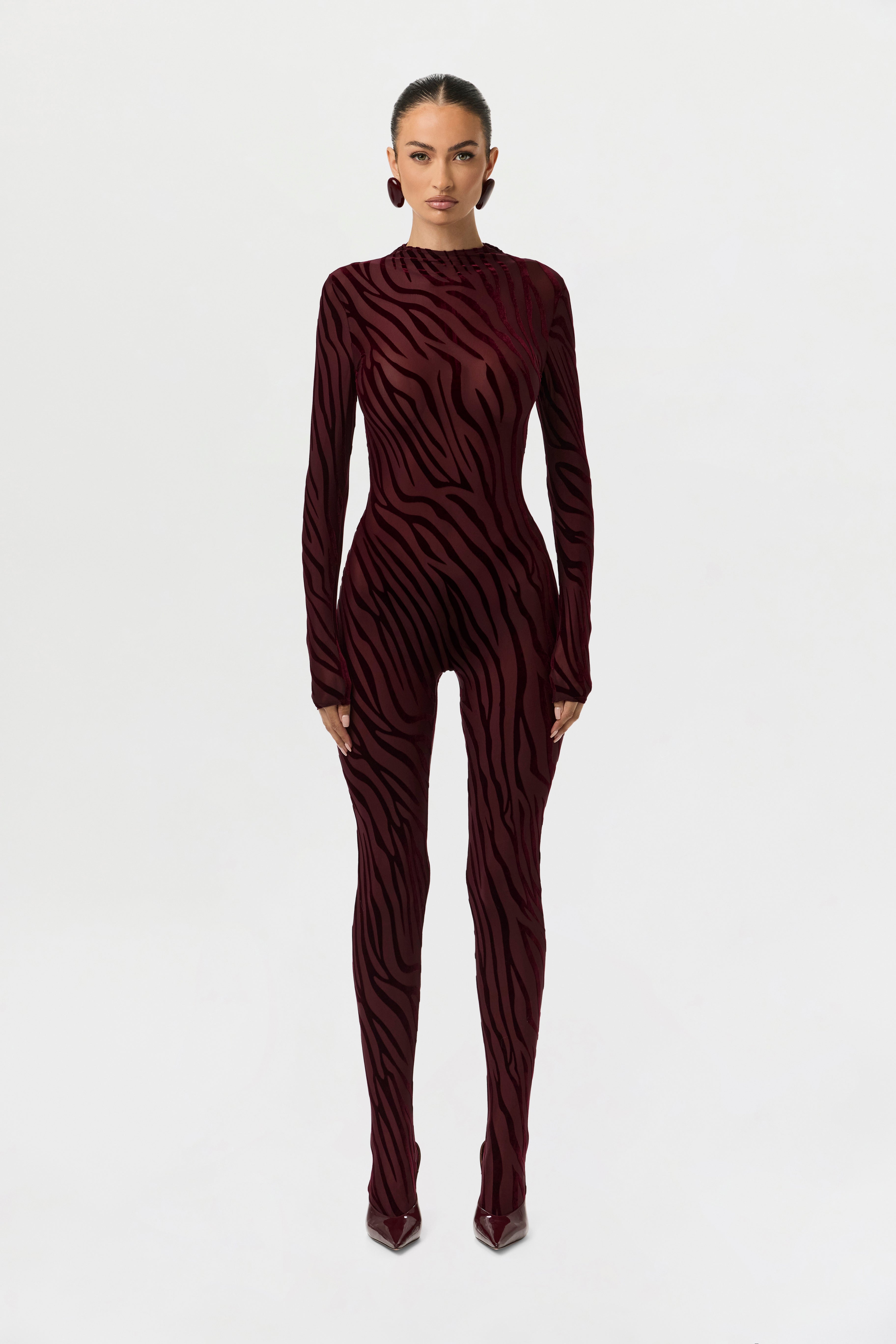 Burnout Closed Toe Jumpsuit Petite