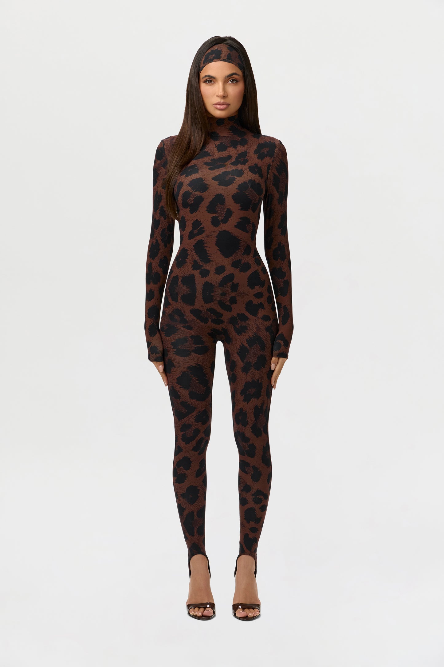 Naked Print Stirrup Jumpsuit Petite