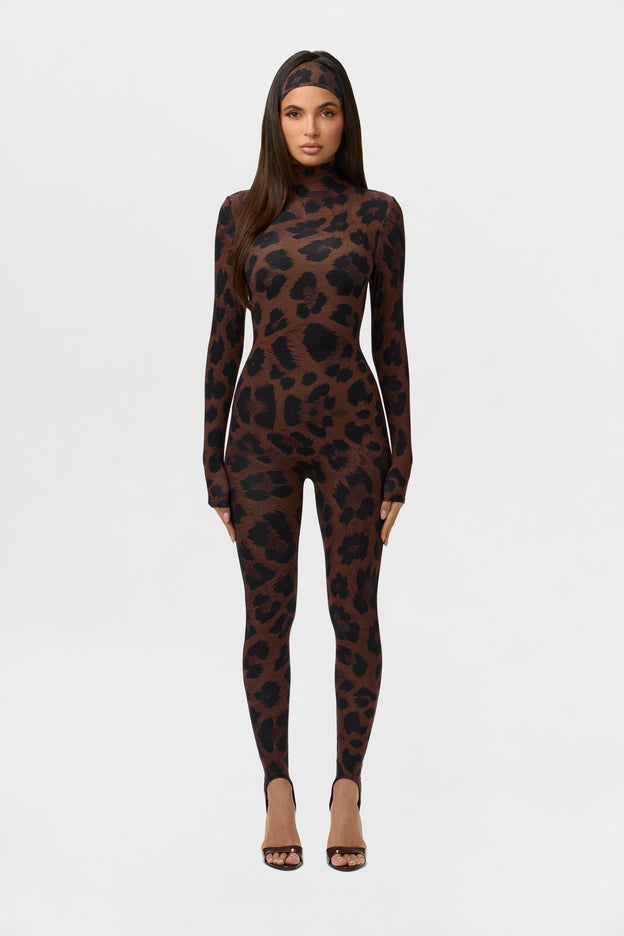 Naked Print Stirrup Jumpsuit